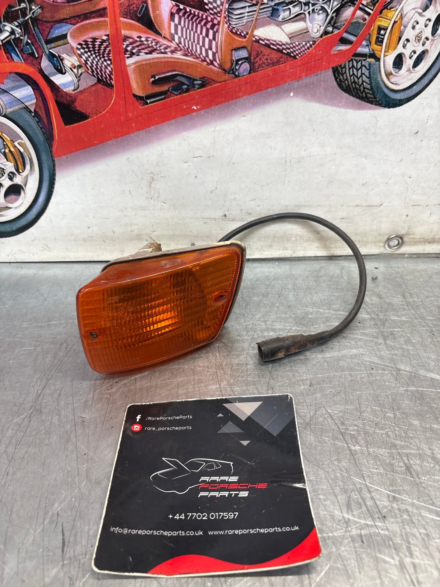 Porsche 928 right turn signal lamp, used 0311315022