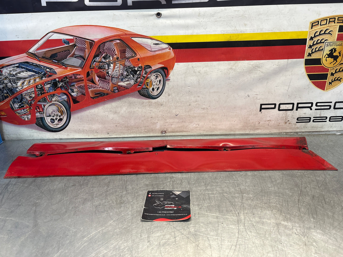 Porsche 924 Carrera GT pair of side skirt trim, for spares or repair 93755902700 / 93755902800