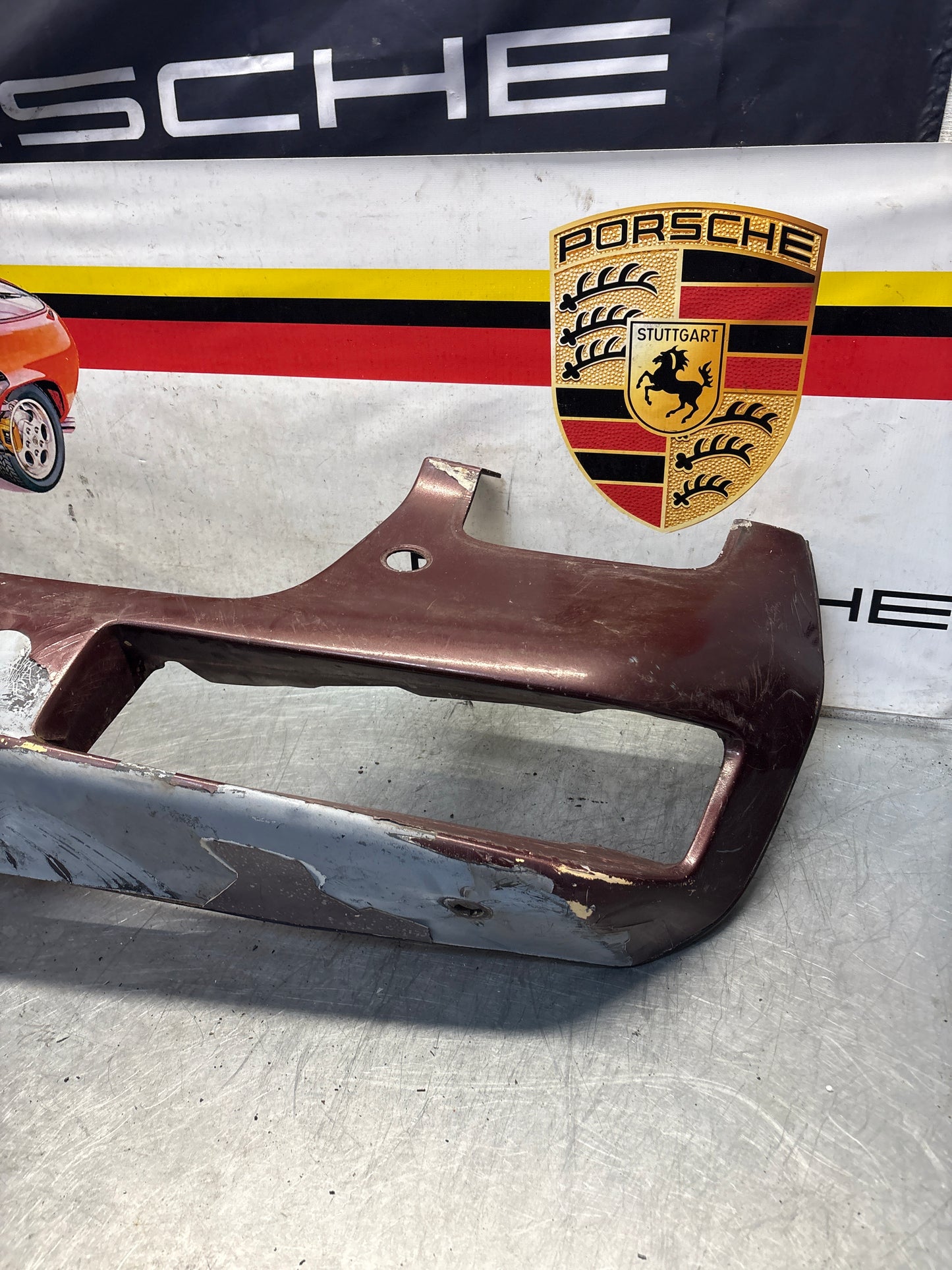 Porsche 928 front bumper cover panel, used 92850501306