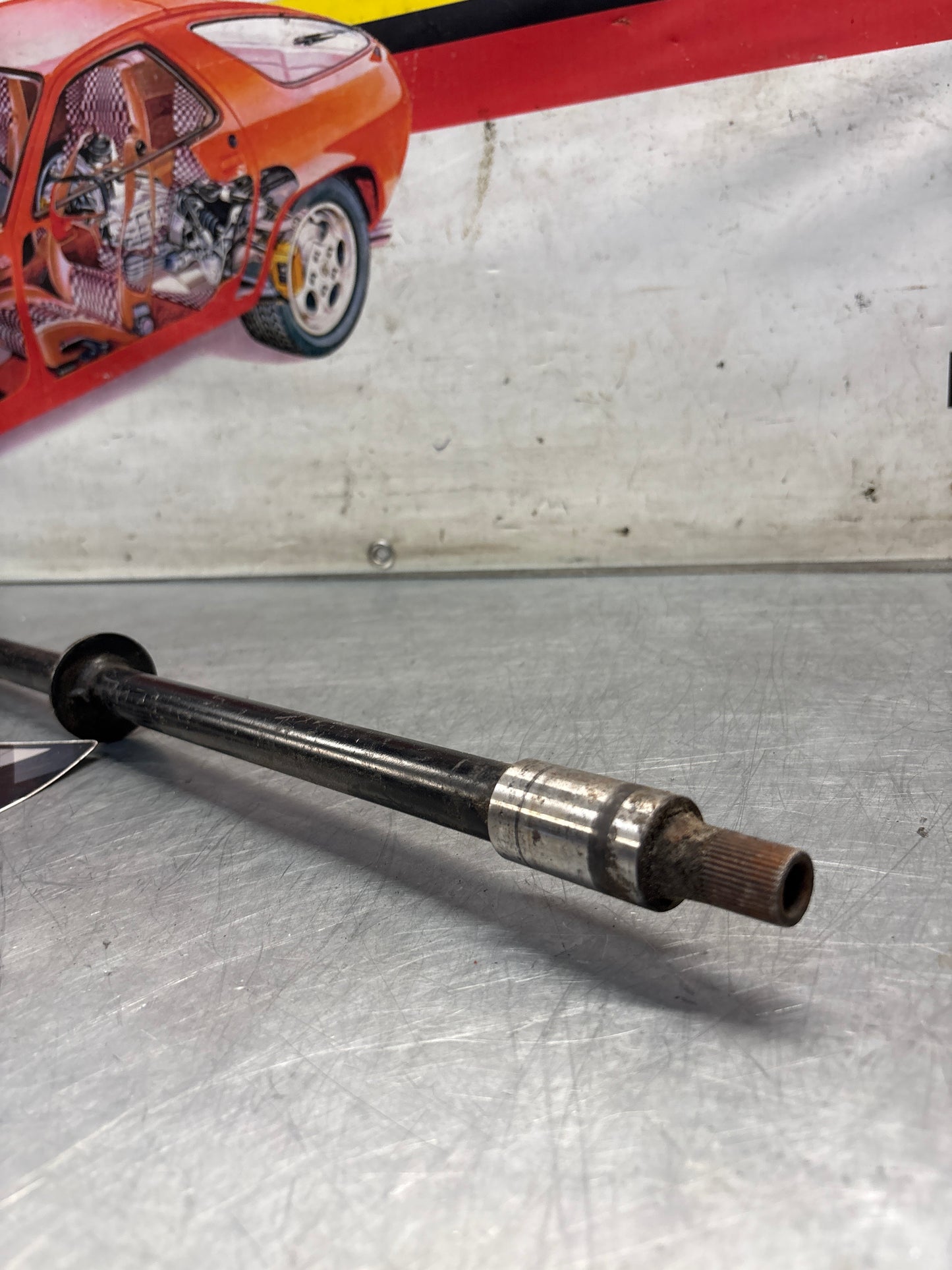 Porsche 924 steering coloumn shaft, used 477419505J