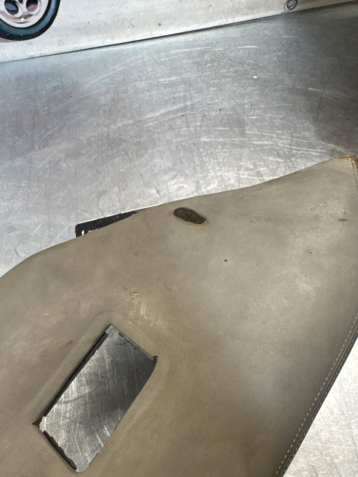 Porsche 928 Rear Seat Side Panel Right, grey, used 92852204204