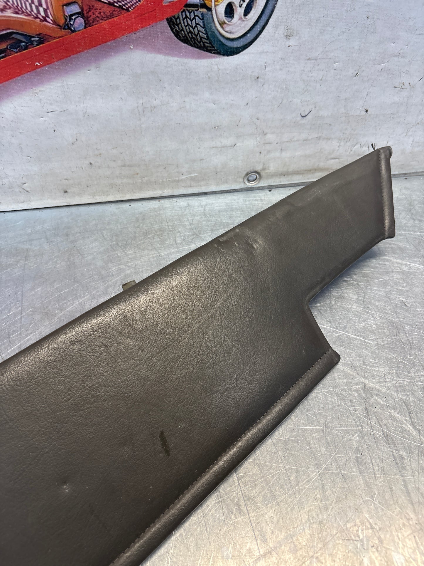 Porsche 928 door card insert panel, right, grey, 92855505202, used
