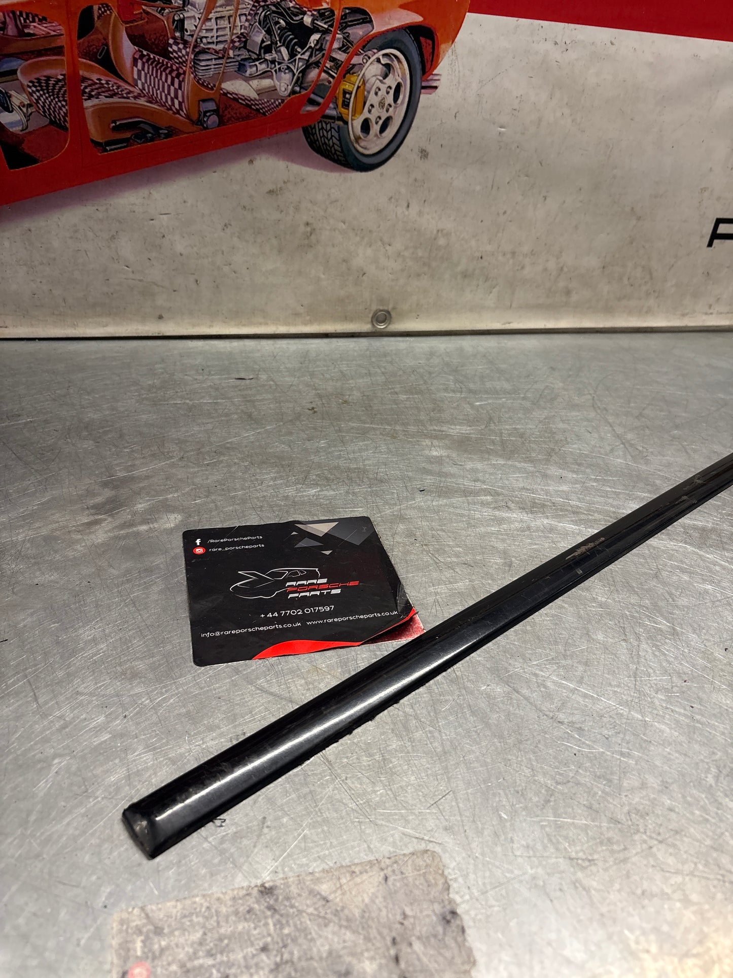 Porsche 944 Door Bump moulding trim, left side, used 93155913300