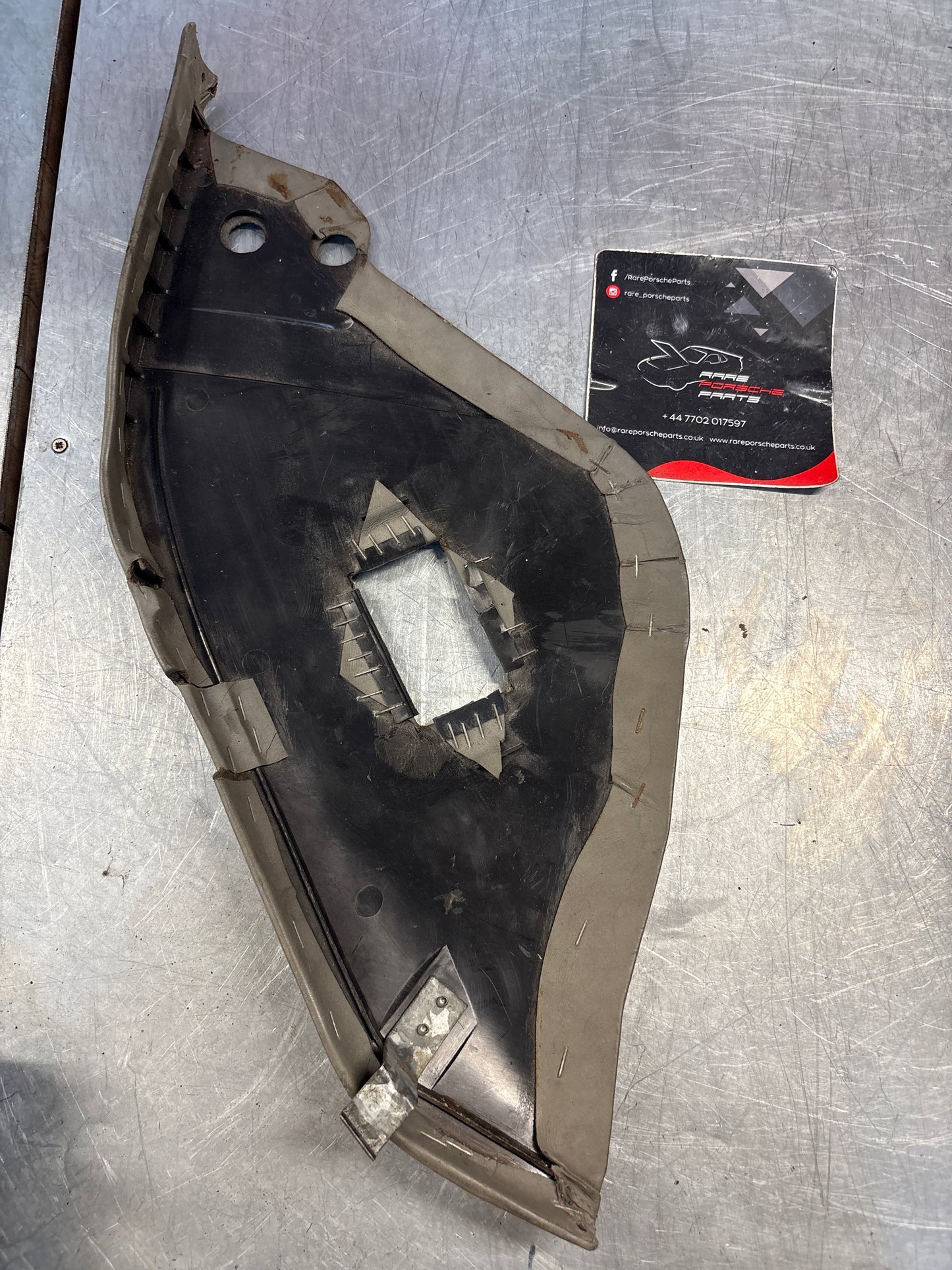 Porsche 928 Rear Seat Side Panel Left, grey, used 92852204104