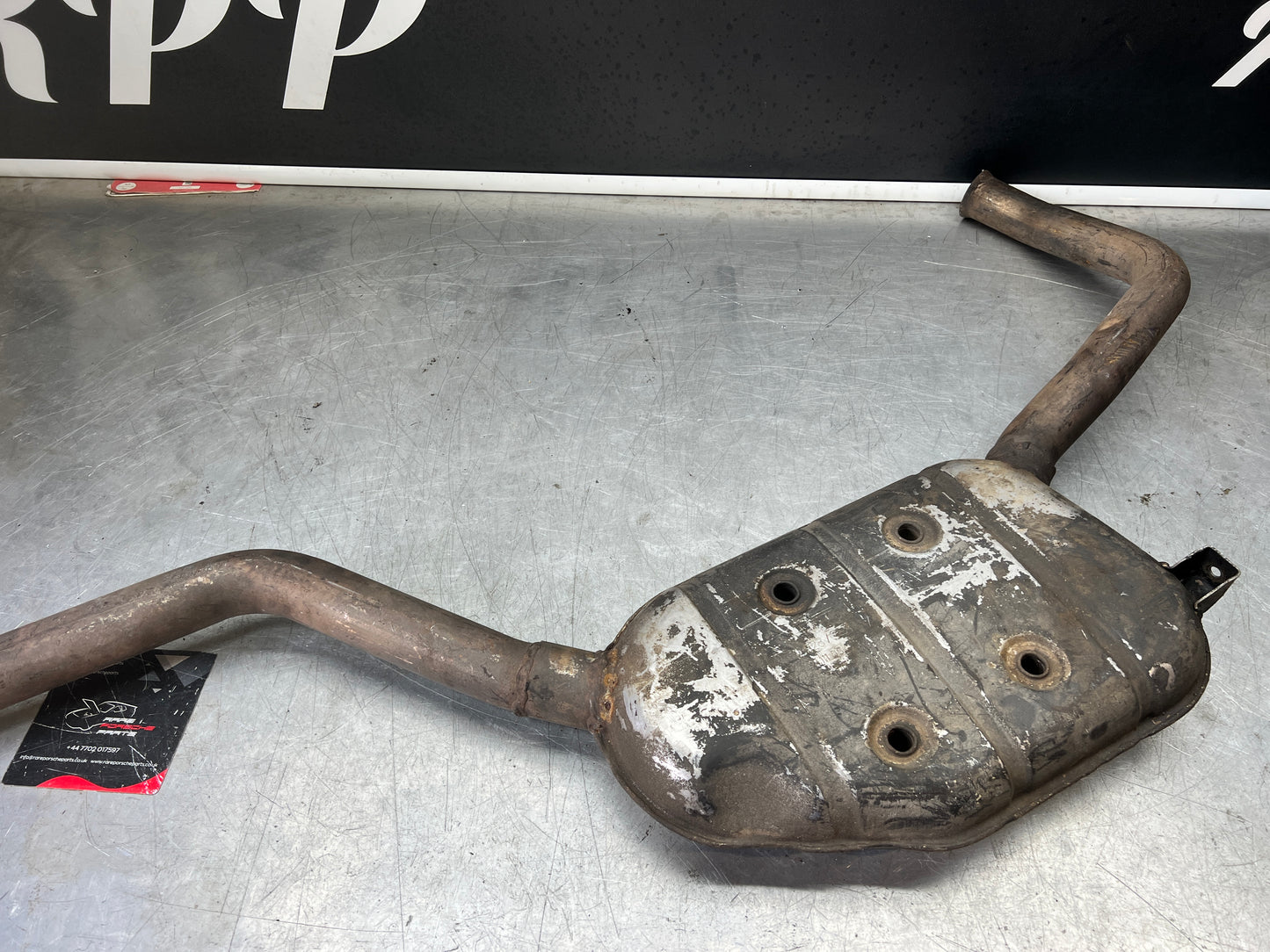 Porsche 928 Right side silencer, used 92811109301