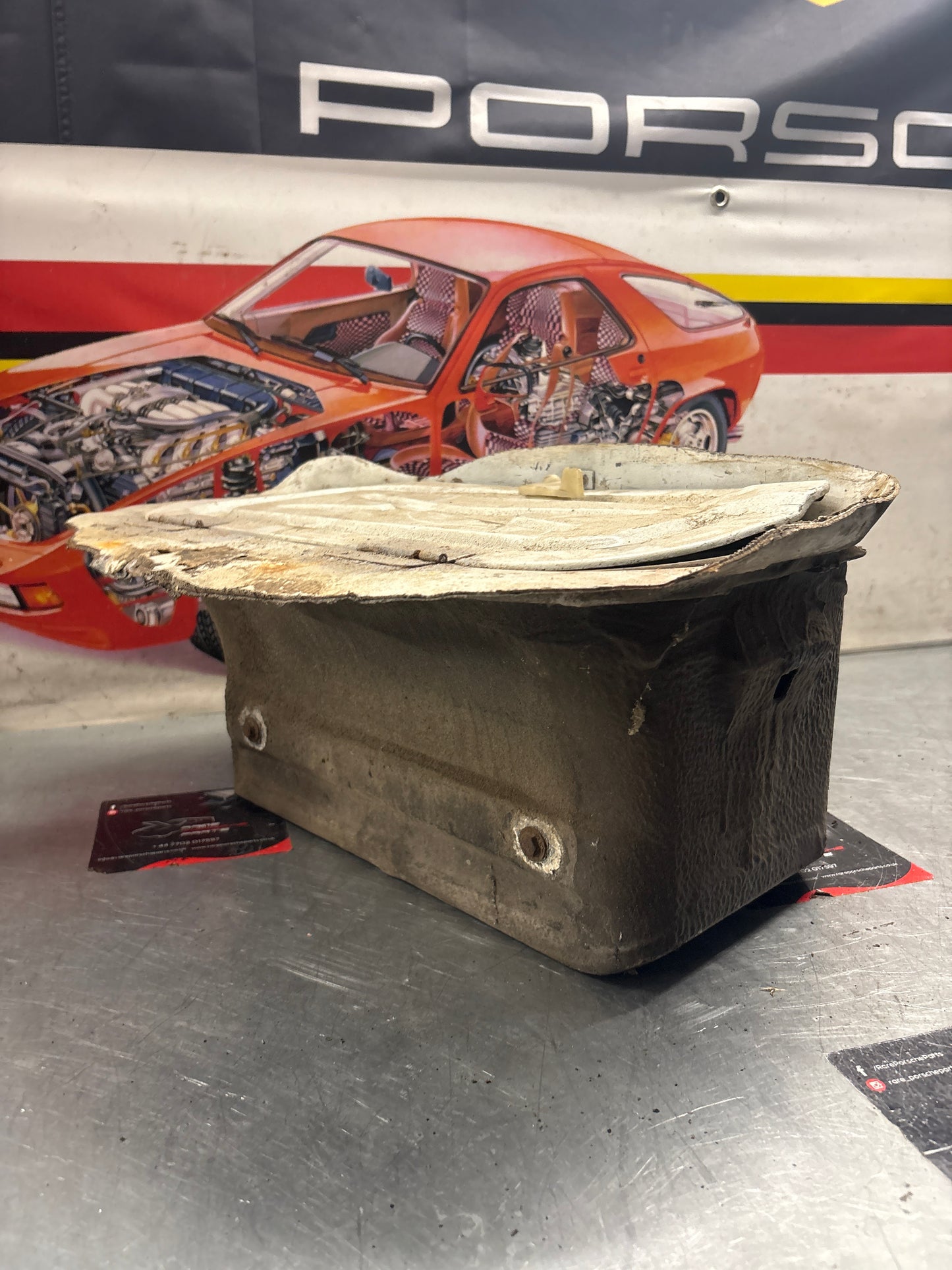 Porsche 928 Battery tray cut, 92850180502 used