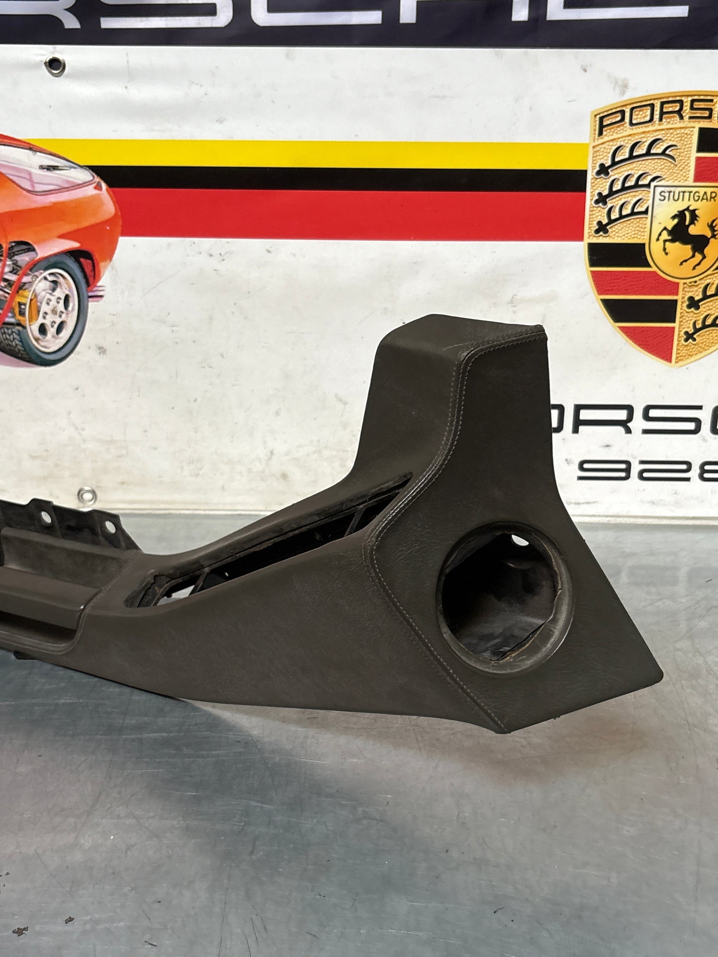 Porsche 928 Grey door armrest, left, off side, 92855510103, used