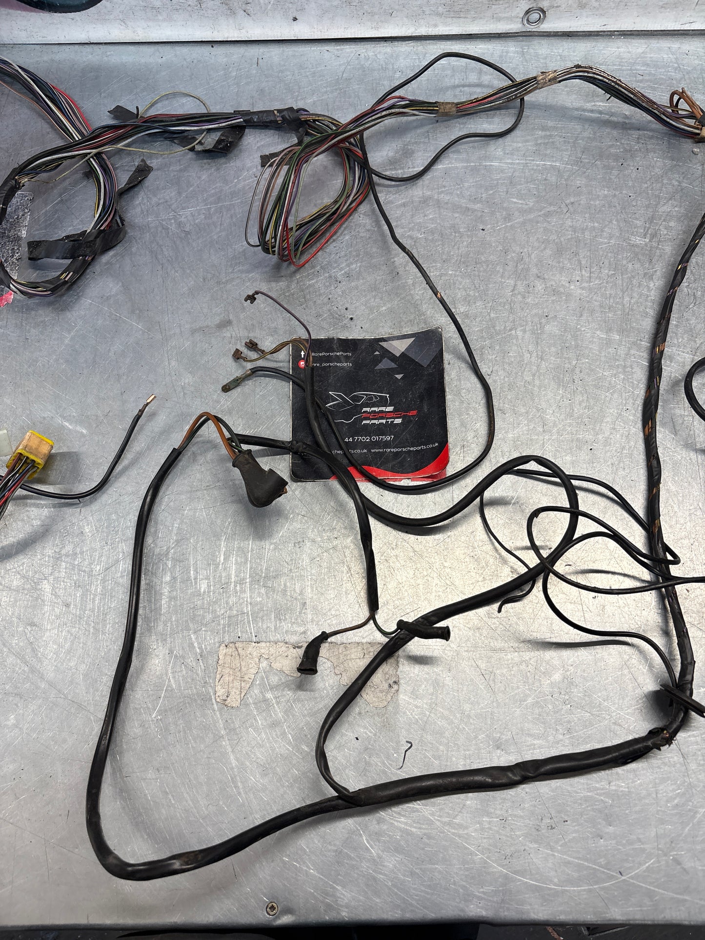 Porsche 924 76-79 rear end loom double fuel pump, used 477971011B