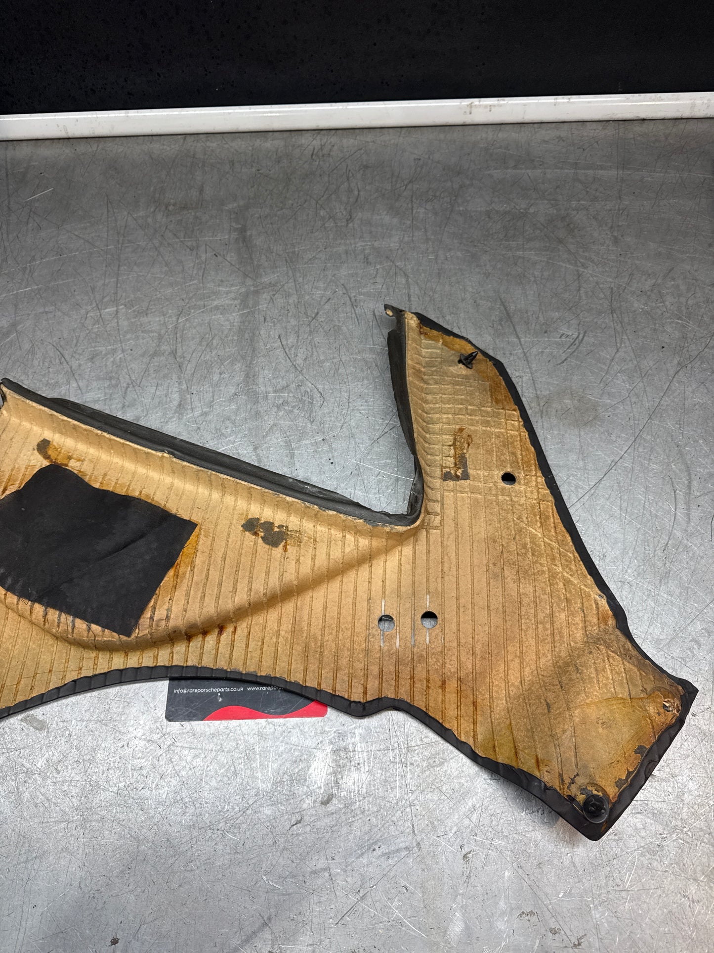 Porsche 924 / Early 944 Left Side Rear quarter panel, Black. Used. 94455502101