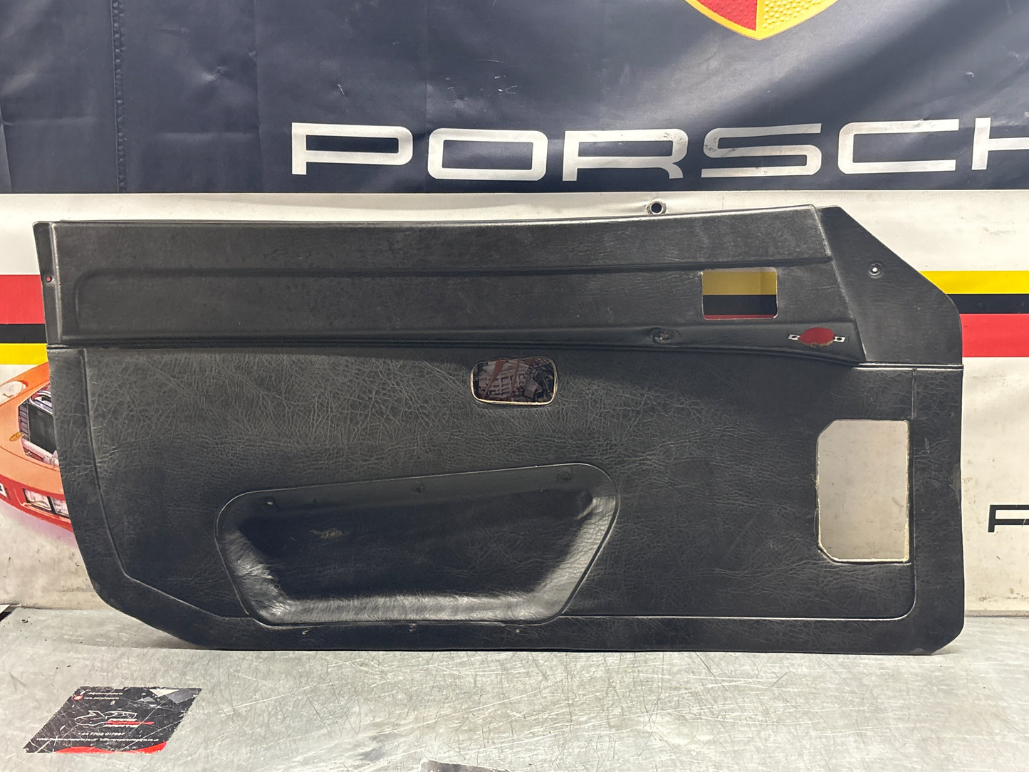 Porsche 924 / 944 left electric door card, LHD, used 477867011