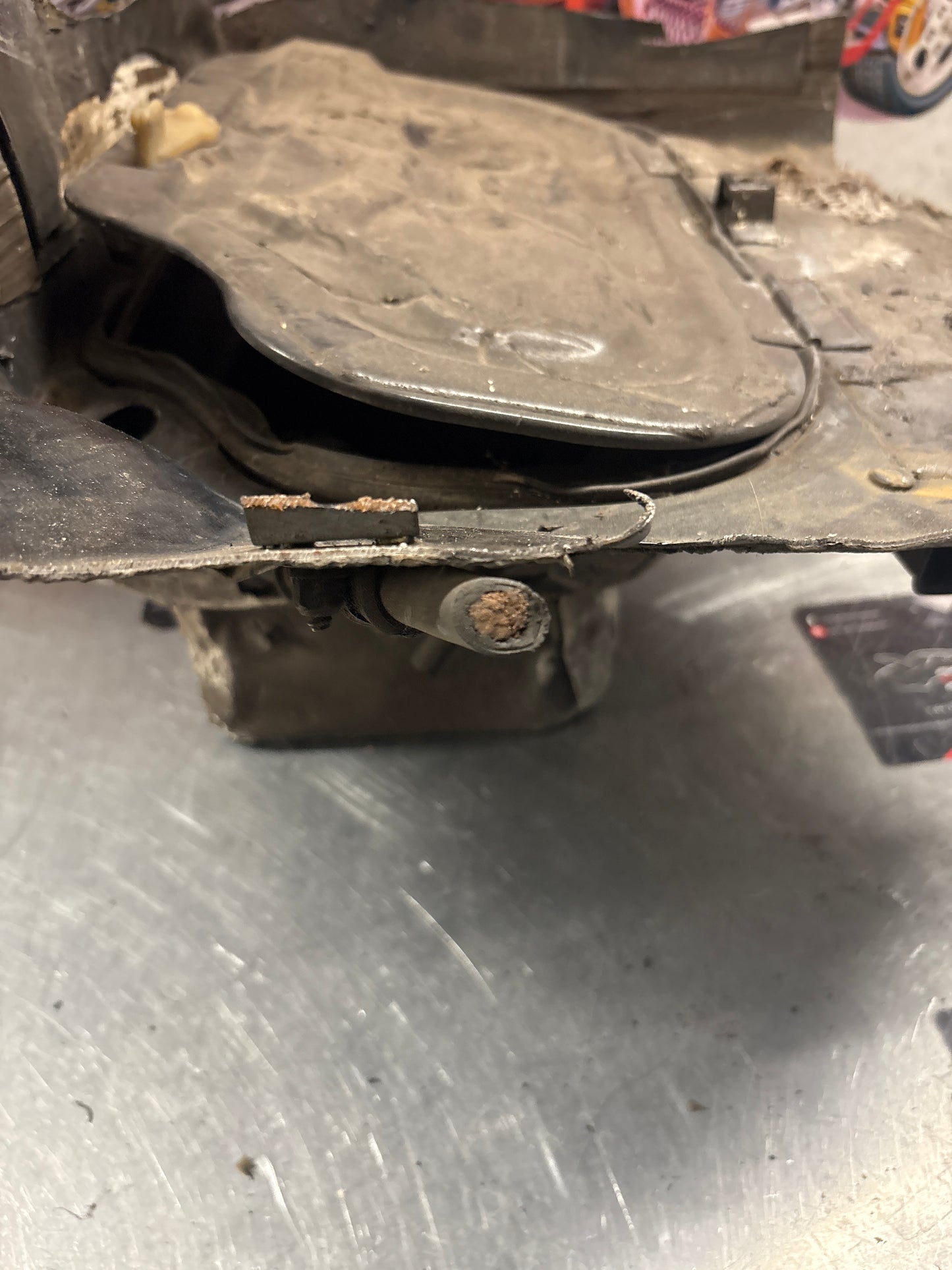 Porsche 928 Battery tray cut, 92850180502 used