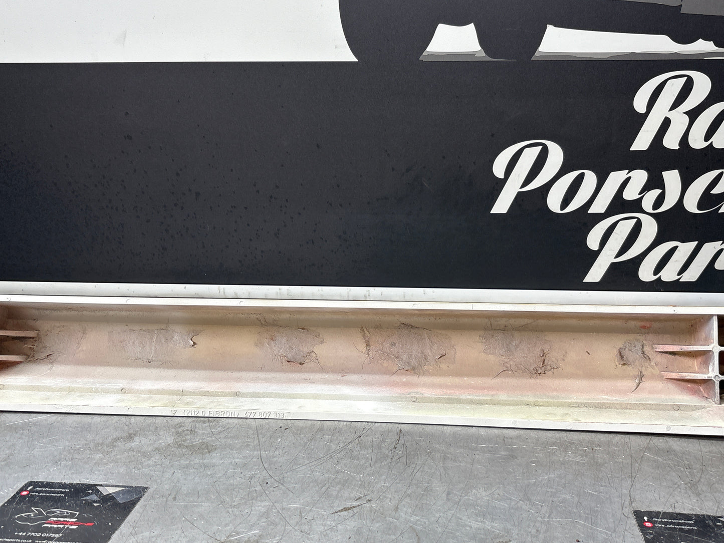 Porsche 924/924S rear bumper, used 477807313, primed