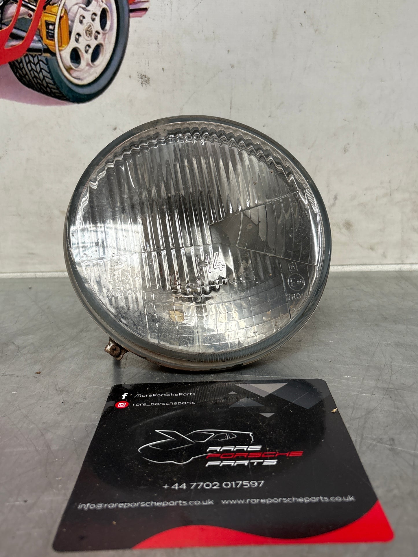 Porsche 924 / 944 Saturnus H4 headlight, used 477941771