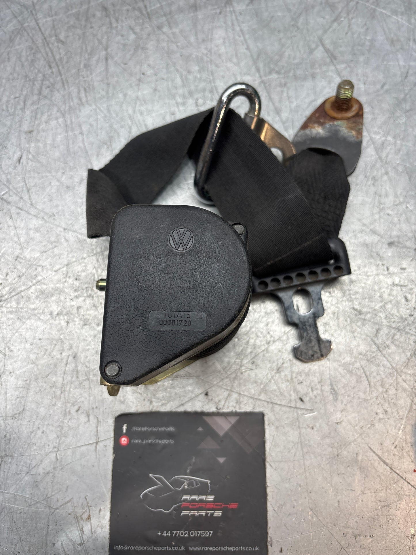 Porsche 924 early left N/S front seat belt, used 477857705