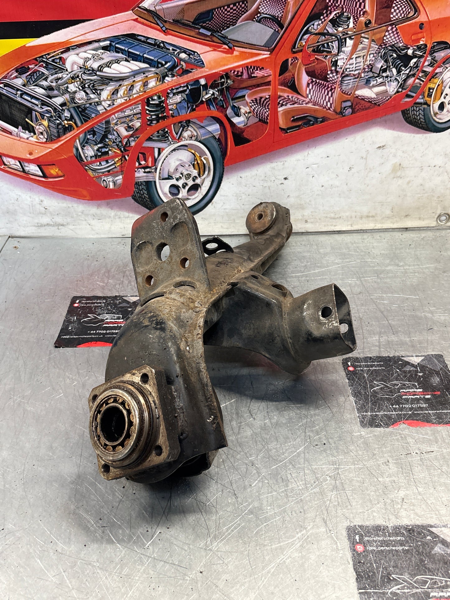 Porsche 924 944  -85.5 Rear right trailing arm,  used 94433102200