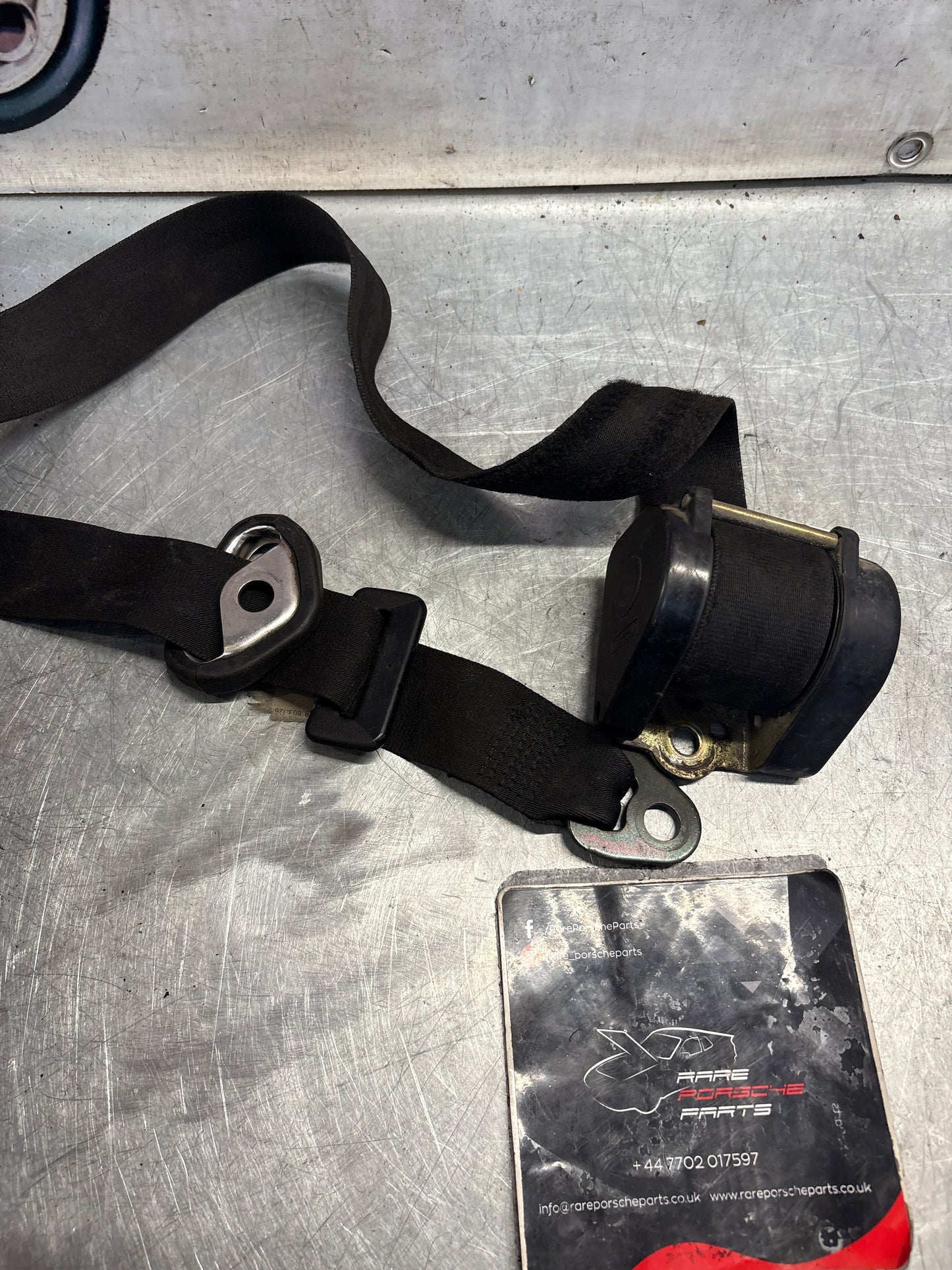 Porsche 928 front right O/S seat belt, 92880312606 used