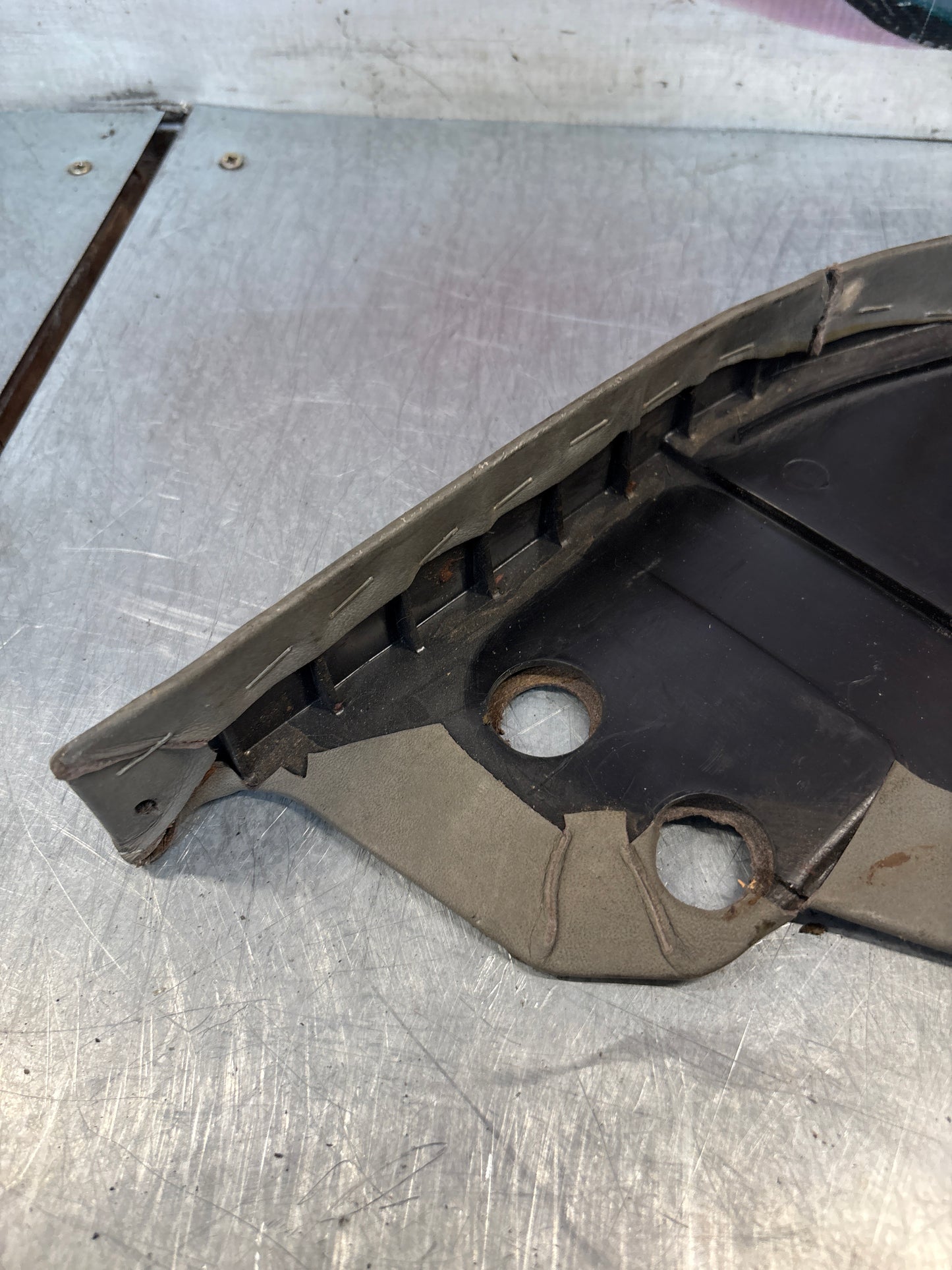 Porsche 928 Rear Seat Side Panel Right, grey, used 92852204204
