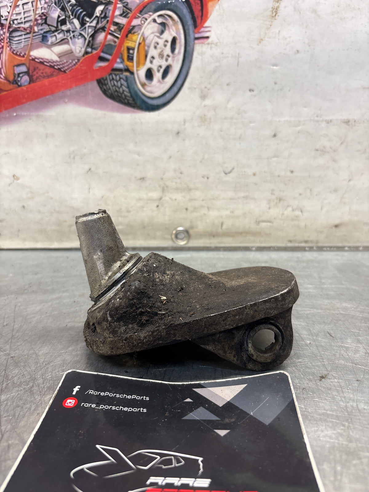 Porsche 914 shift rod housing, used 91430312701