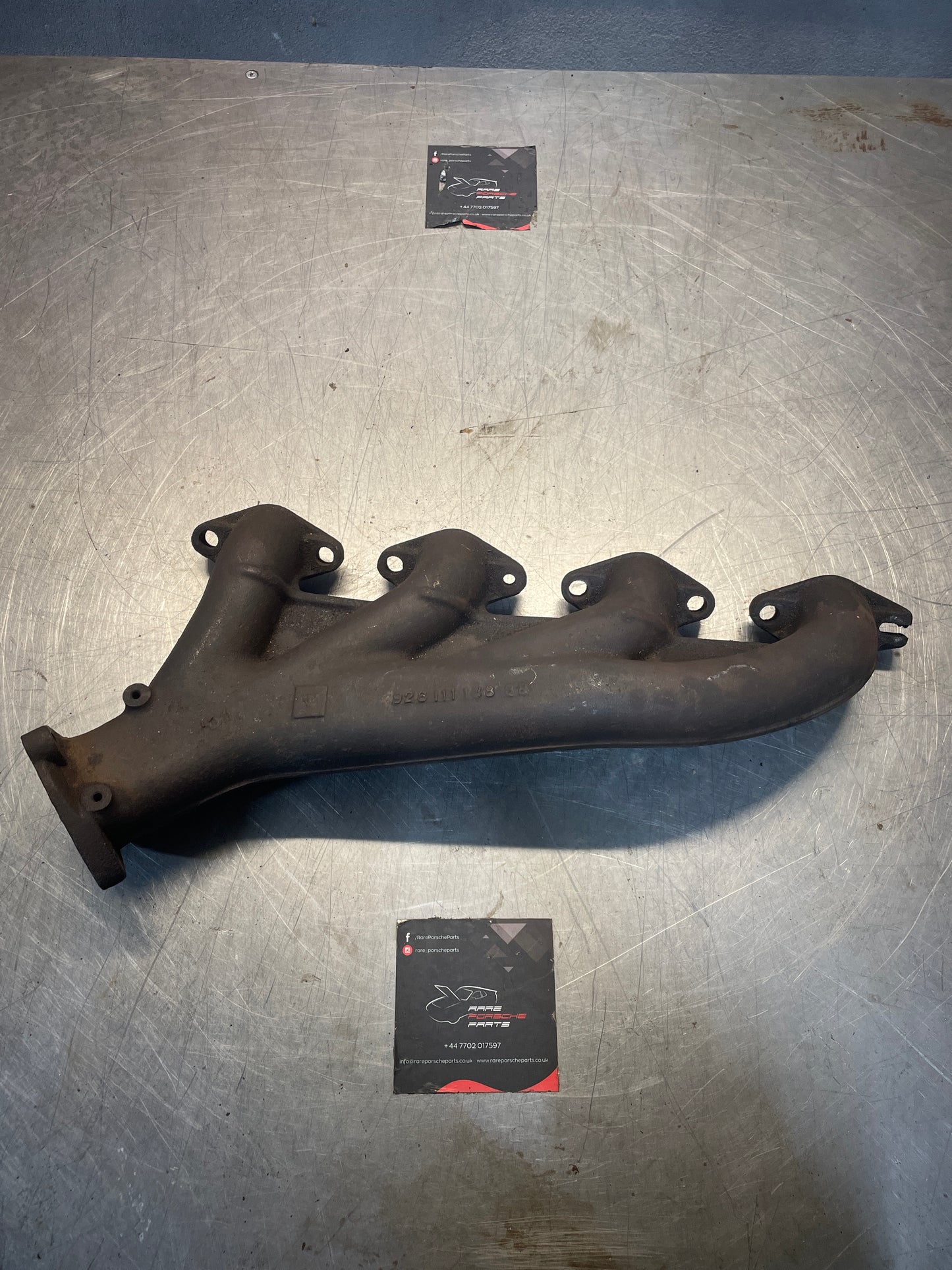 Porsche 928 4.7 S2 exhaust manifold, used 9281111383R