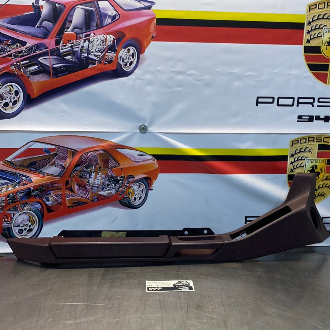 Porsche 928 Burgundy door arm rest, right, off side, 92855510203WR7, used