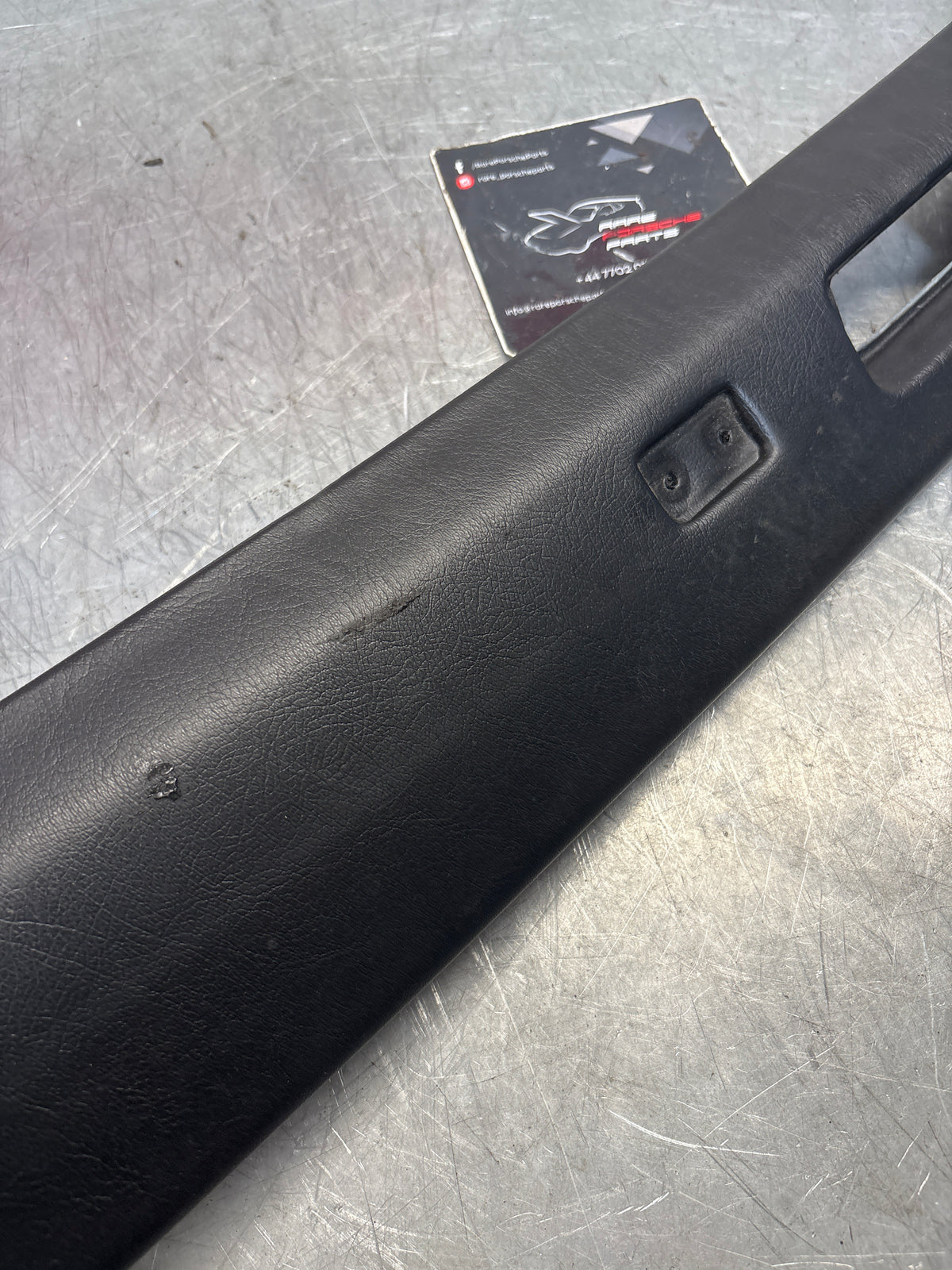 Porsche 944 / 968 front windshield panel trim, used, black 94455503700