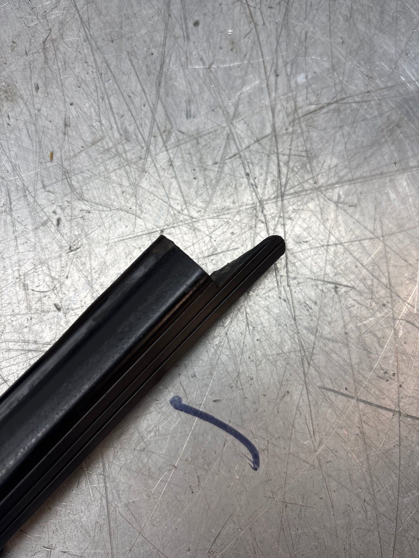 Porsche 944 convertible, cabrio left sill trim, scuff plate used 94455112100 cracked