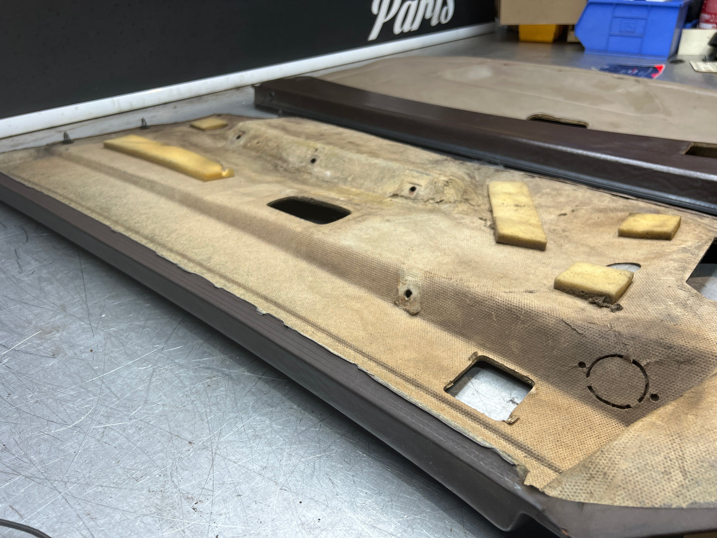 Porsche 924 944 -85.5 pair of Used RHD Porsche brown / beige  / cream door cards, 478867011 / 478867012 used condition