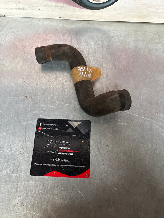 Porsche 944 turbo TOP RIGHT to engine radiator hose, used 95110624101