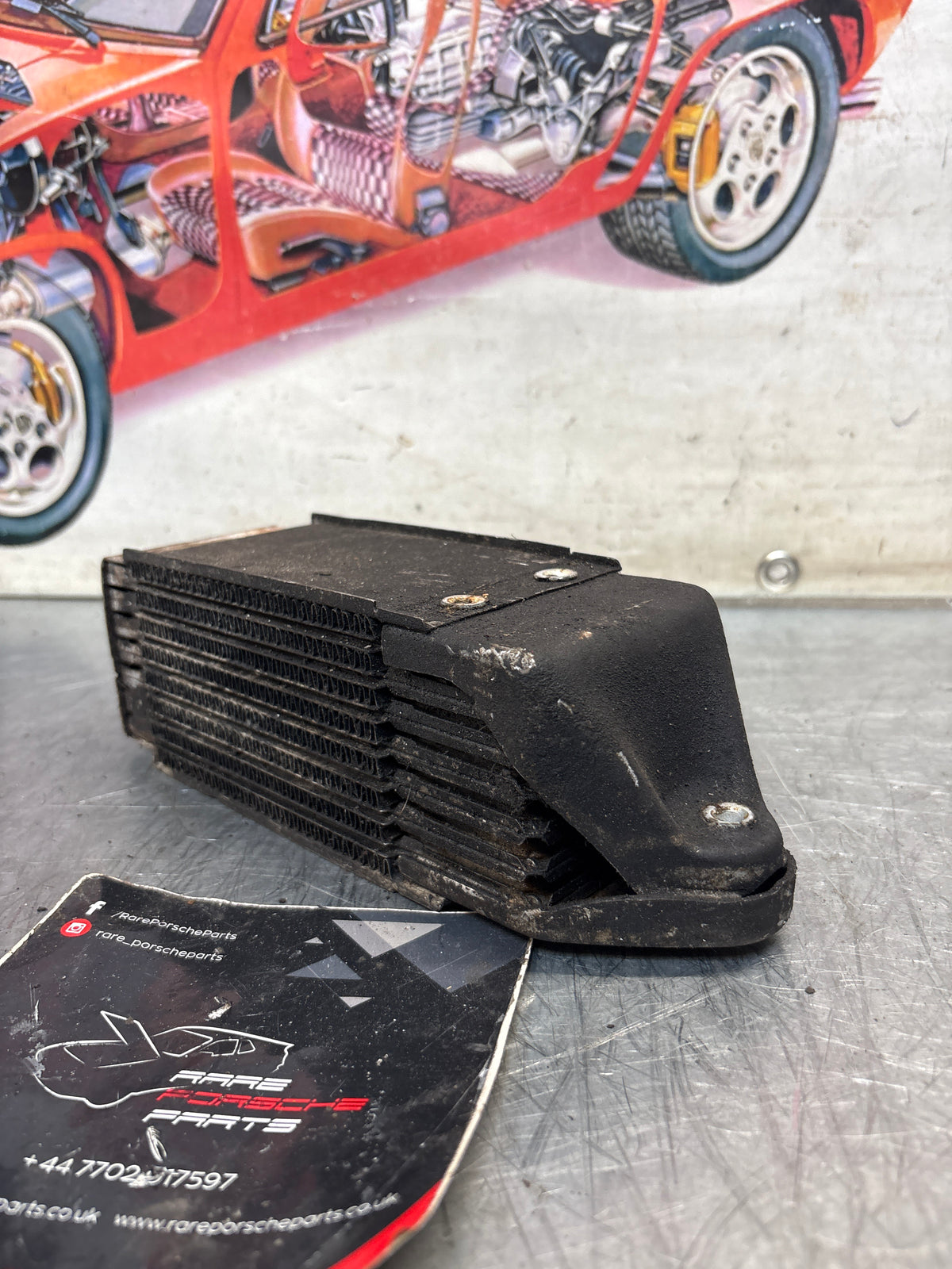Porsche 914 oil cooler, used 021117021B