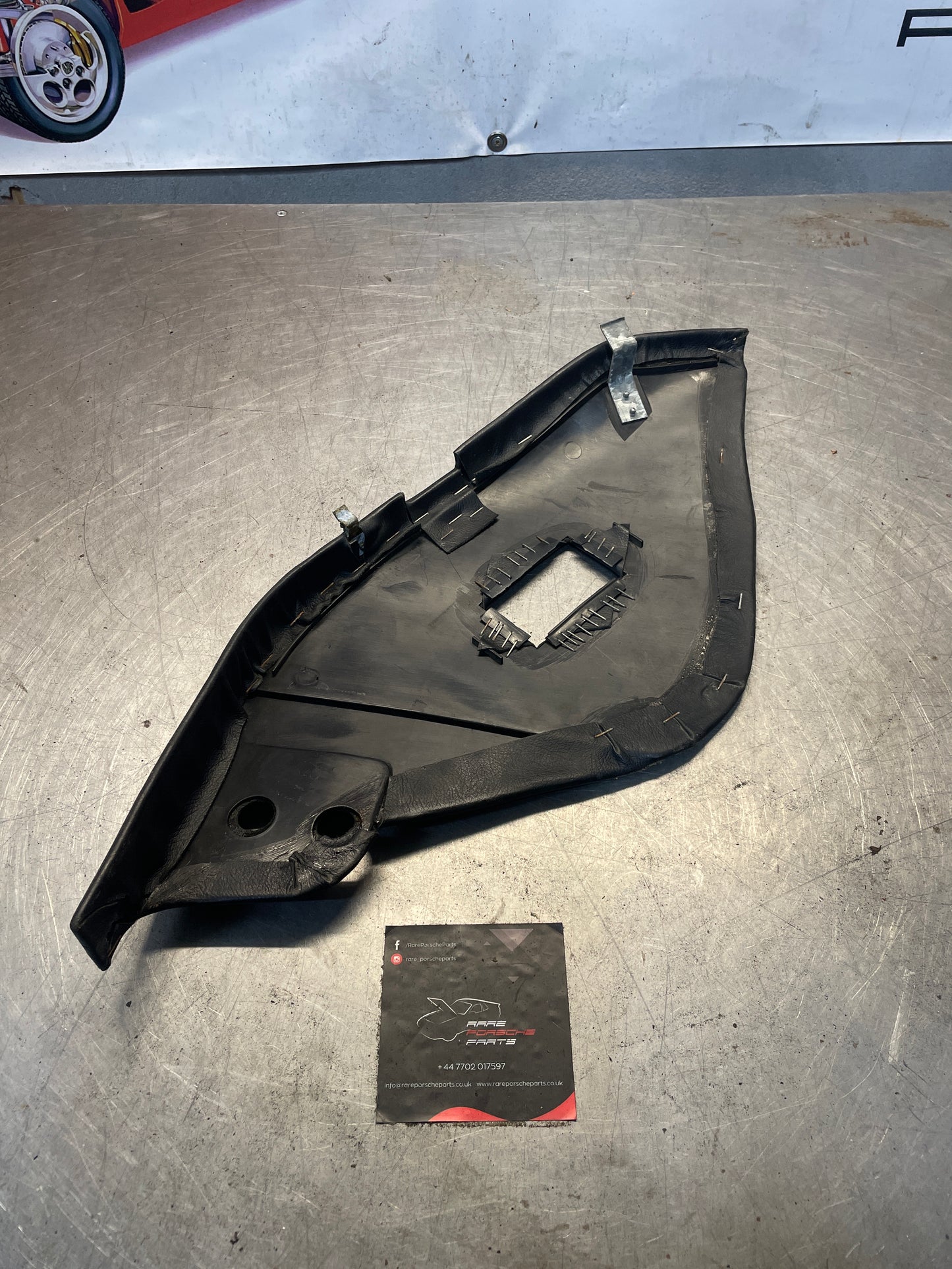 Porsche 928 Rear Seat Side Panel Right, black, used 92852204204