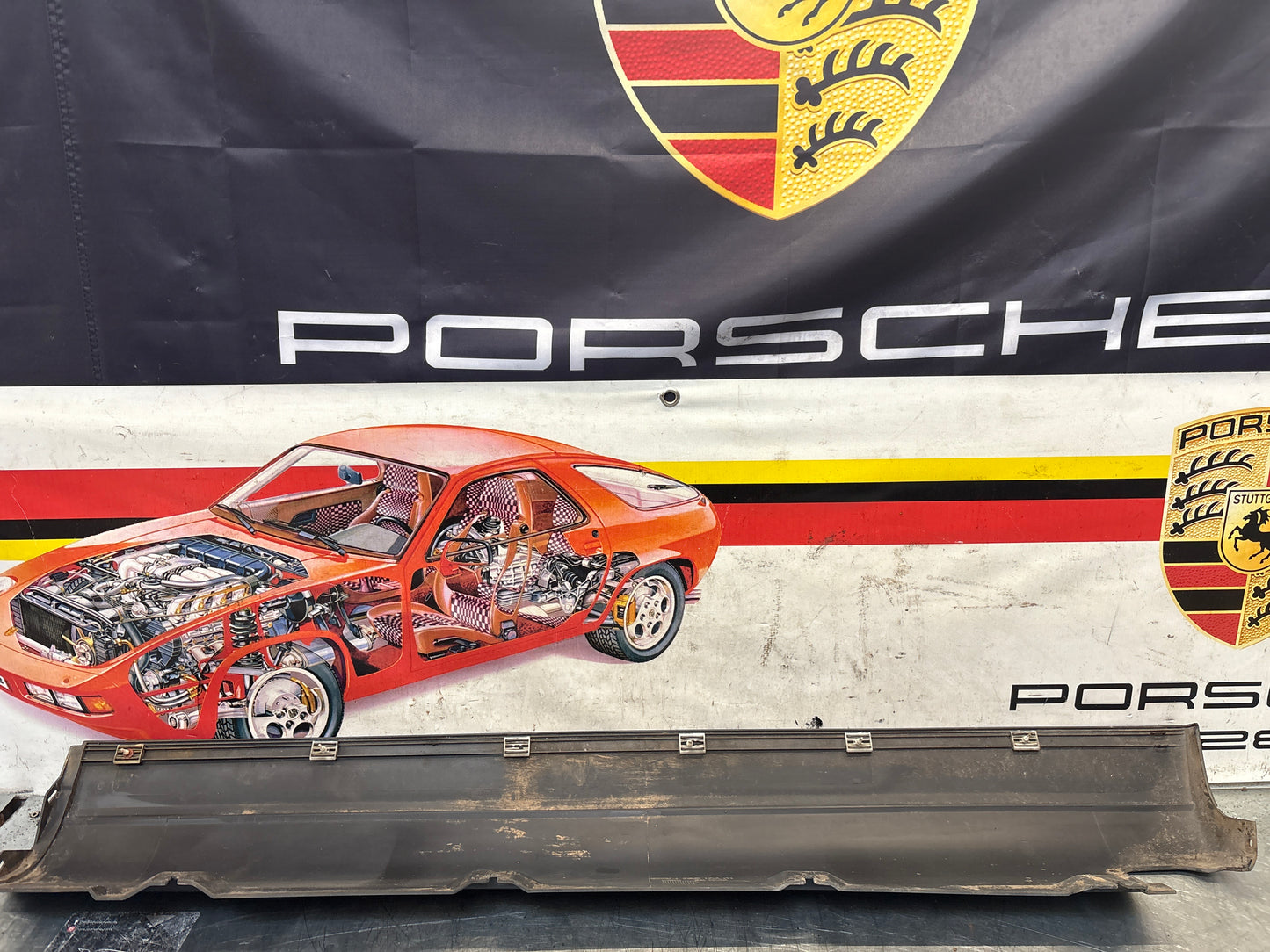 Porsche 911 964 left side sill cover, used 96455919301