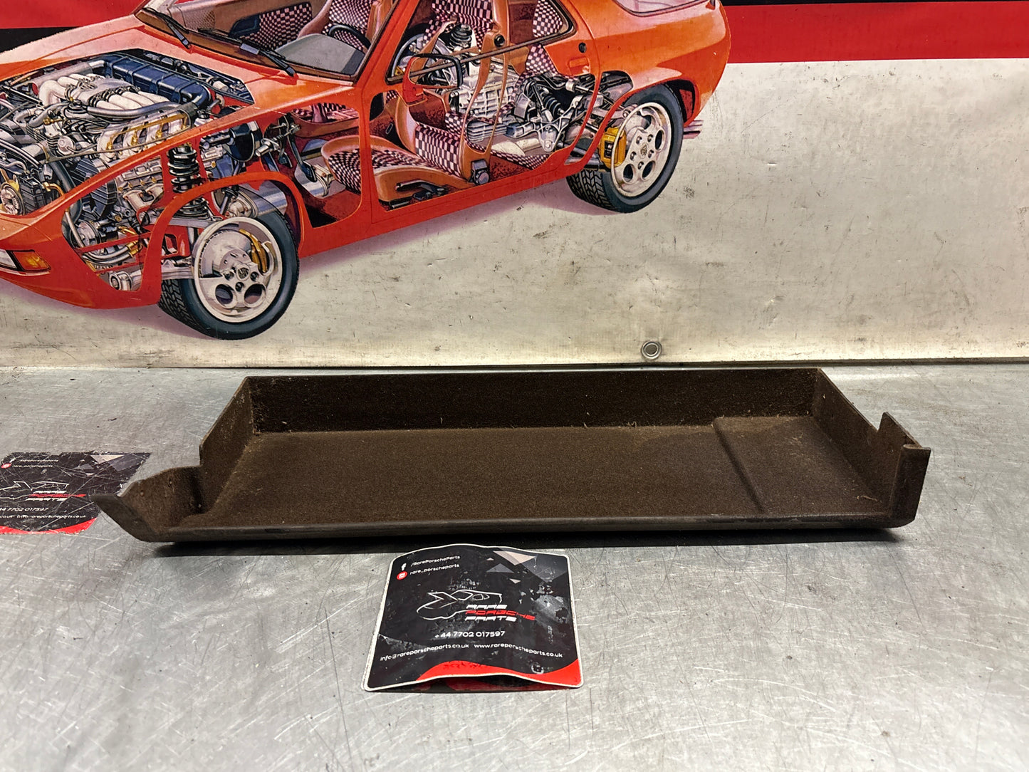 Porsche 924 944 under glove box shelf, brown 477857836 LHD only, used