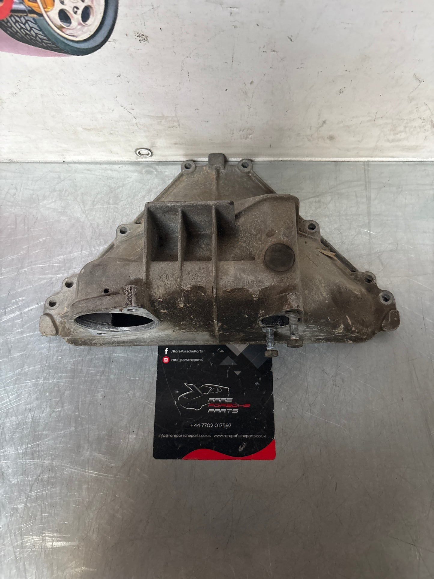 Porsche 928 Bell Housing Bottom Cover, used 9281164116R