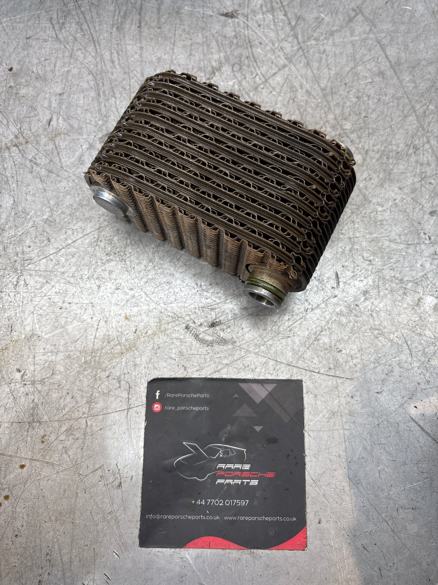 Porsche 924S 944 oil-water radiator, oil cooler 94410716501 used
