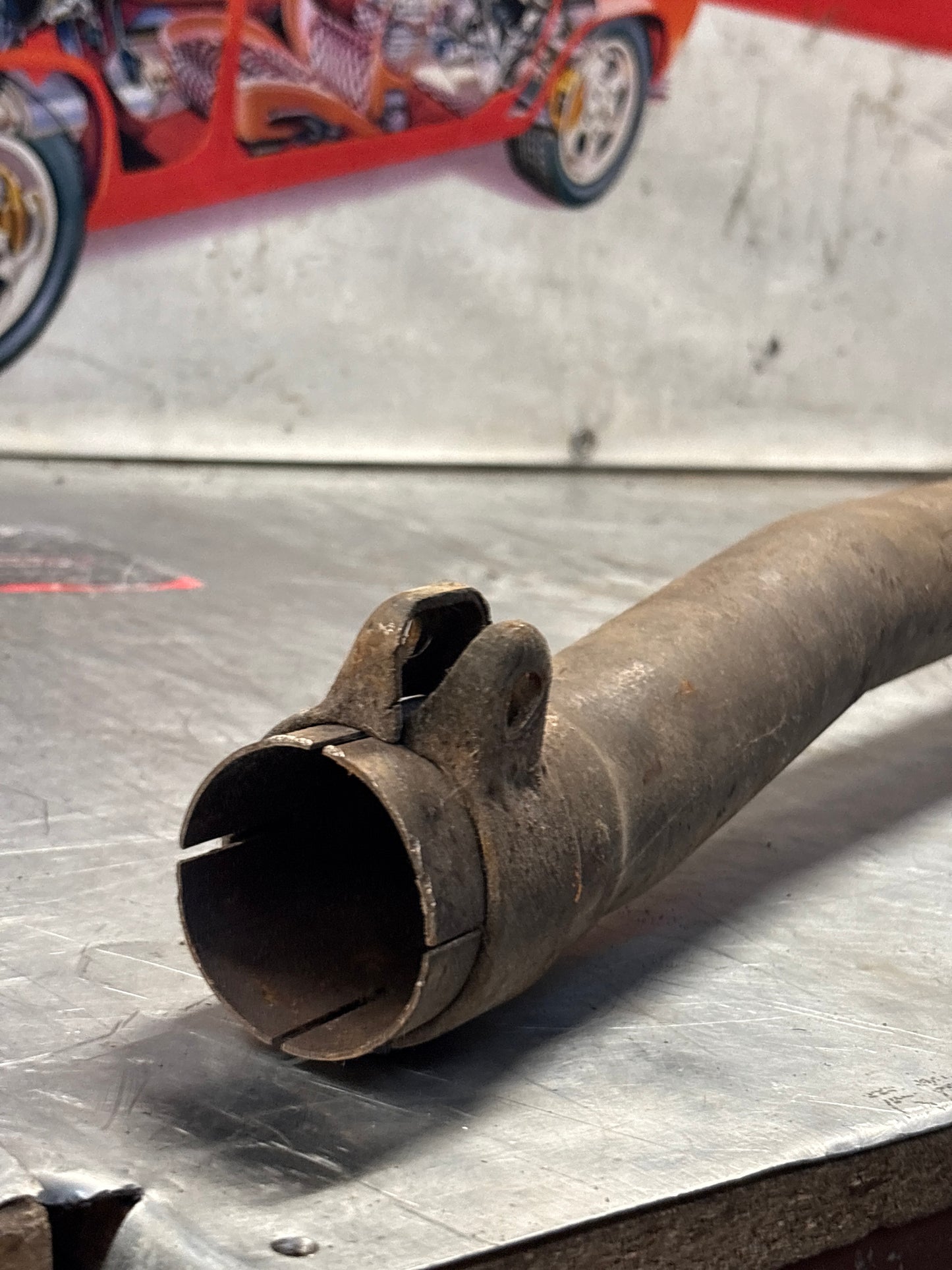 Porsche 928 S4 right middle silencer, used 92811109403