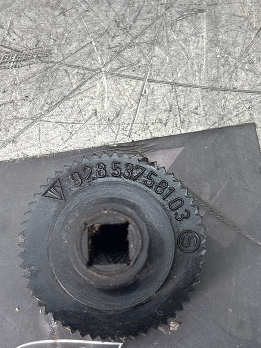 Porsche 928 Door locking knob, 92853758103, used, worn cover