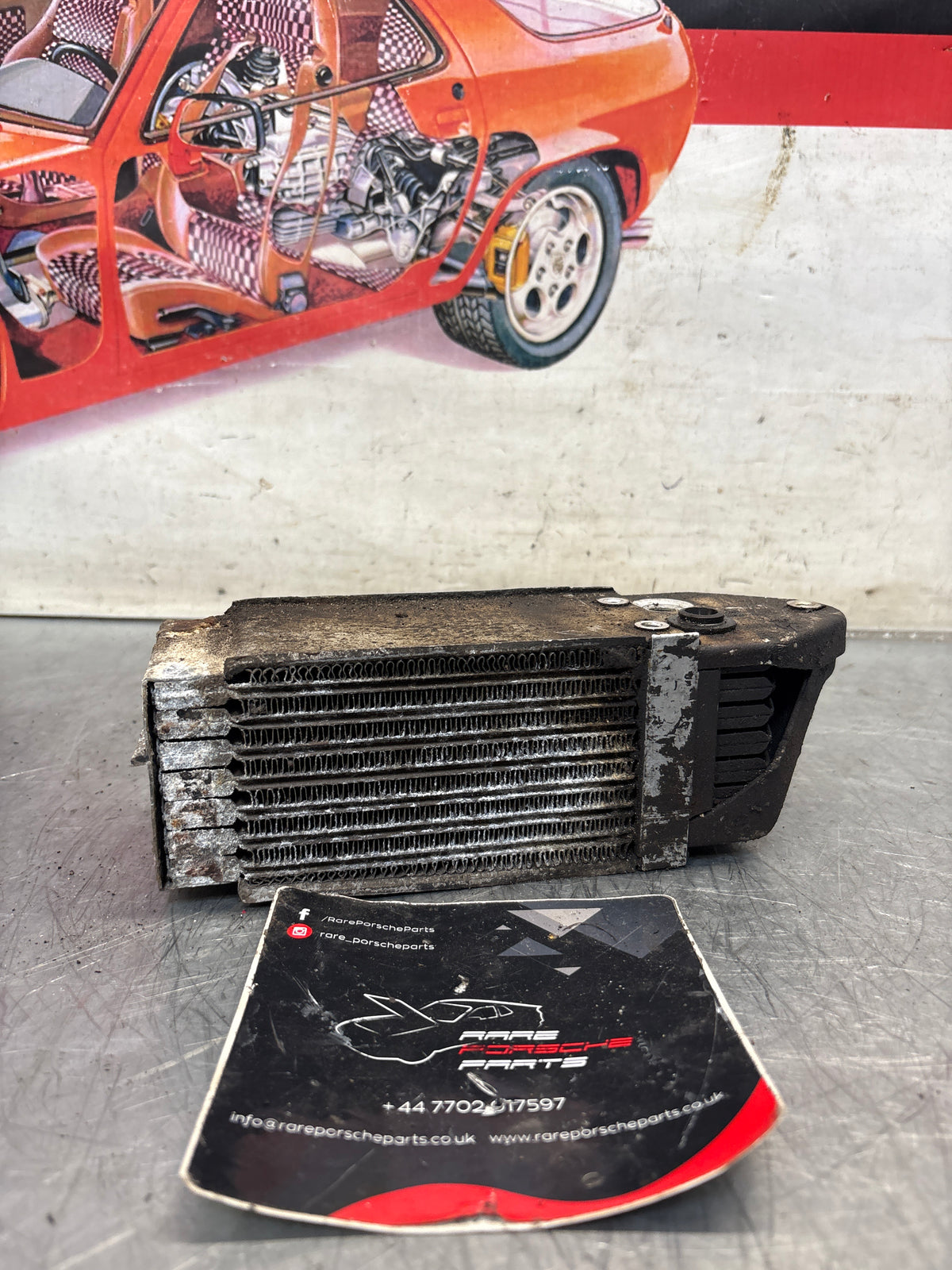 Porsche 914 oil cooler, used 021117021B