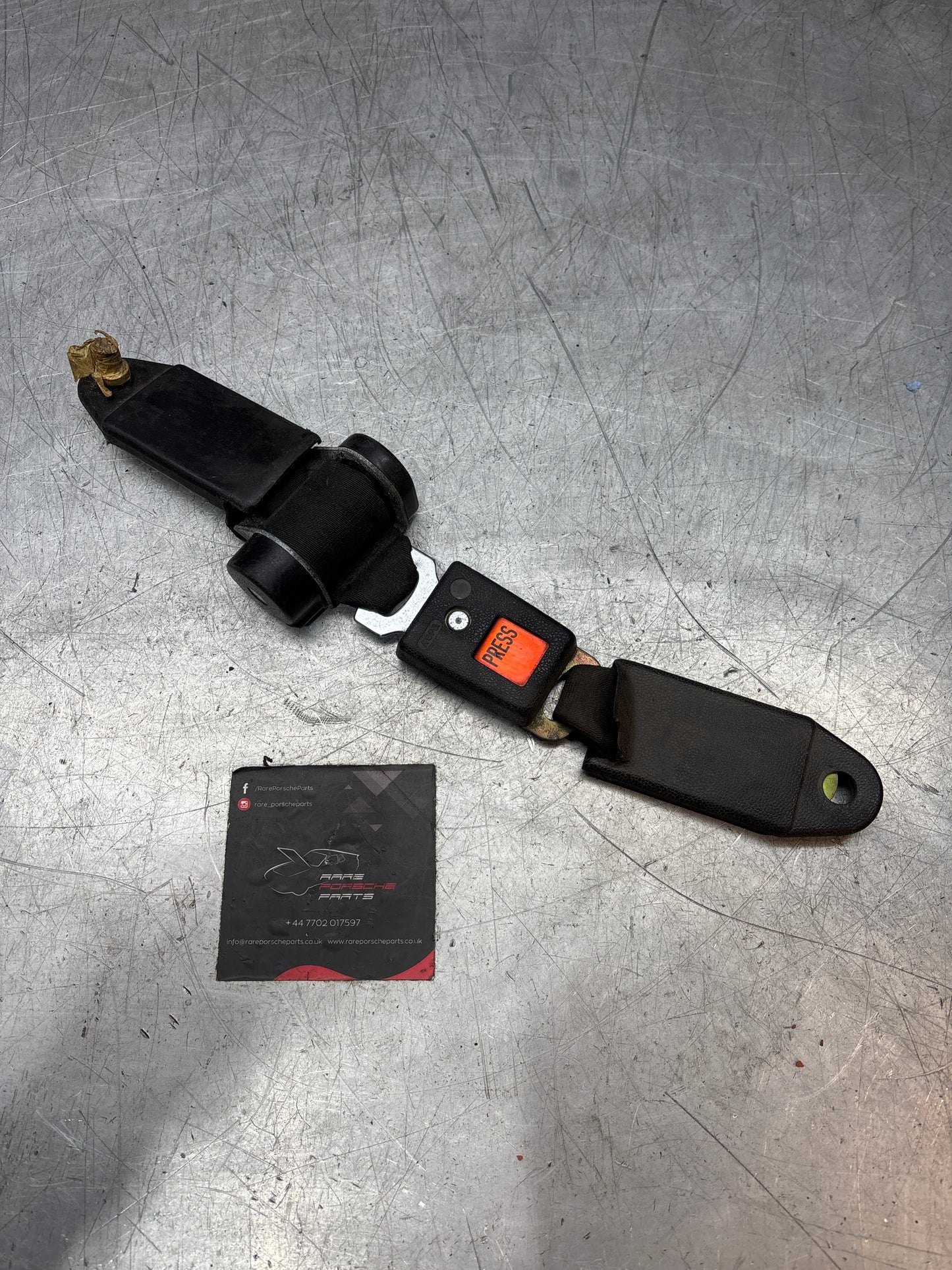 Porsche 924 944 2 point rear seat  belt with buckle 477857787A used
