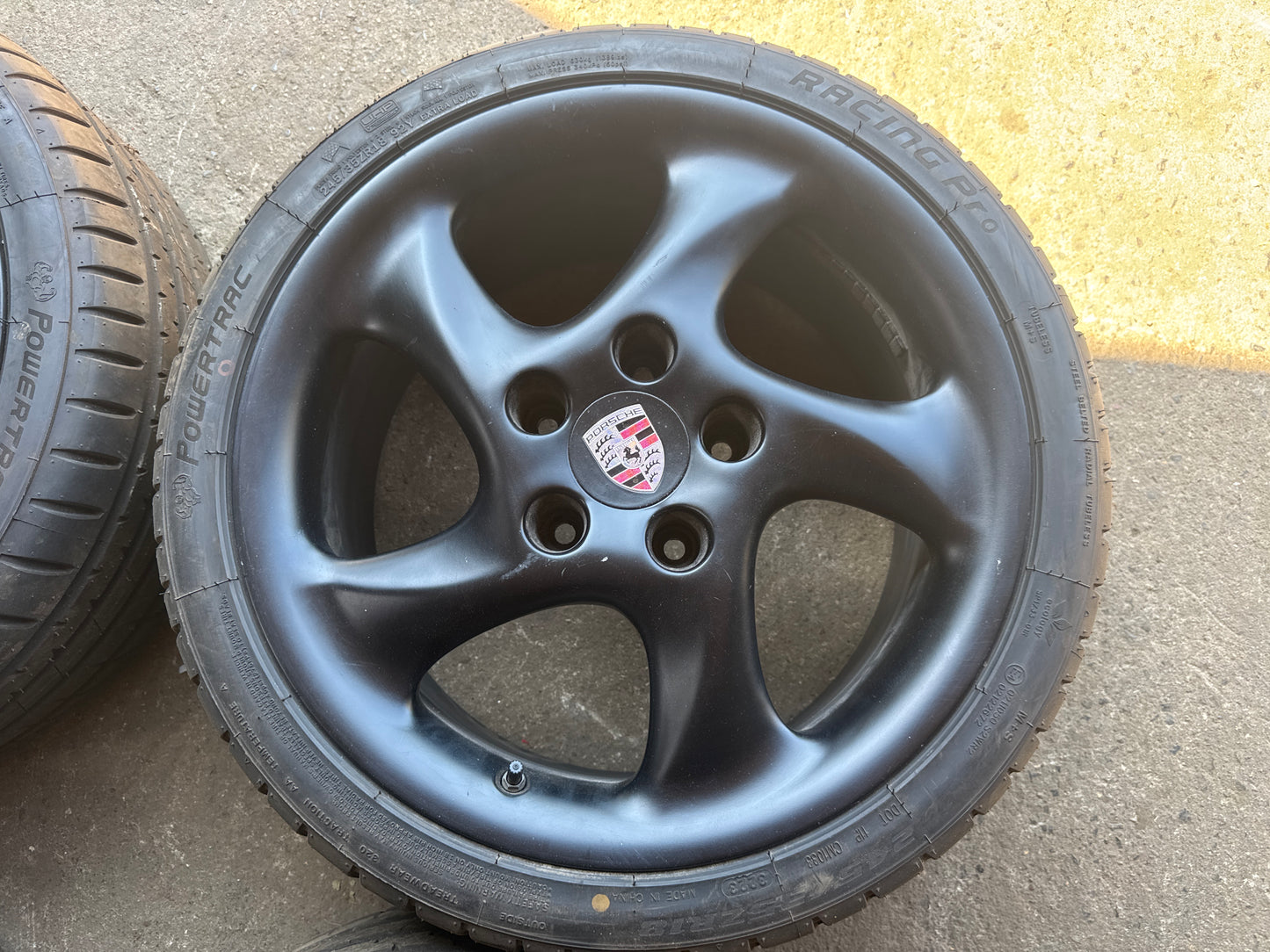 Set of Porsche Turbo Twist Style wheels 5x130 Good unused Tyres