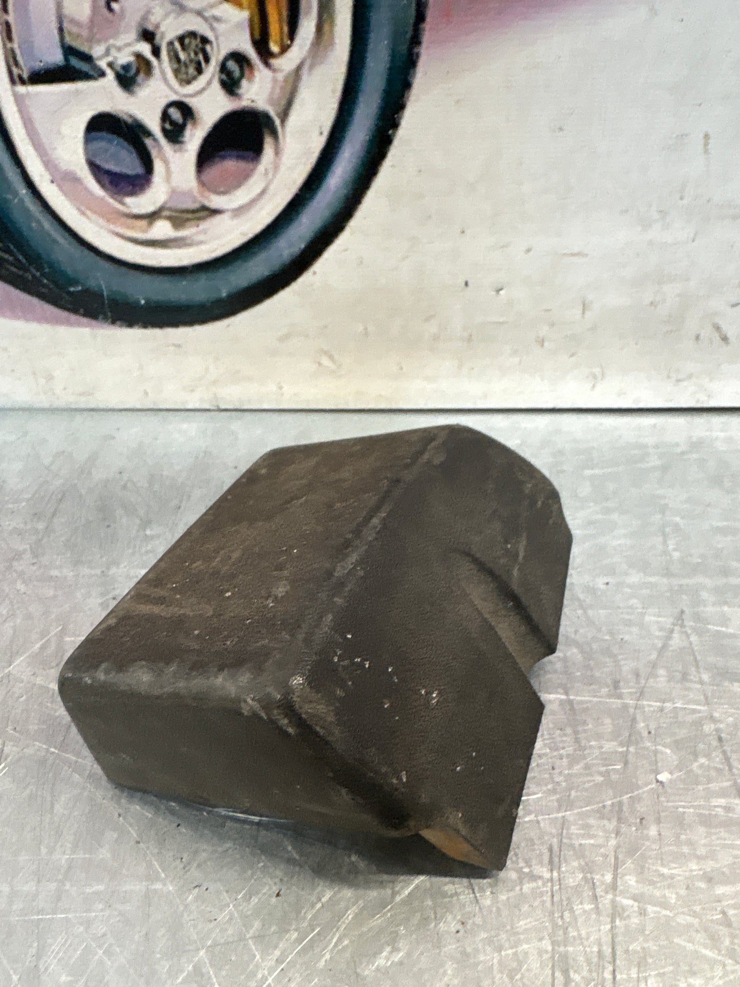 Porsche 924 carrera gt right bumper guard rubber, used 477807354