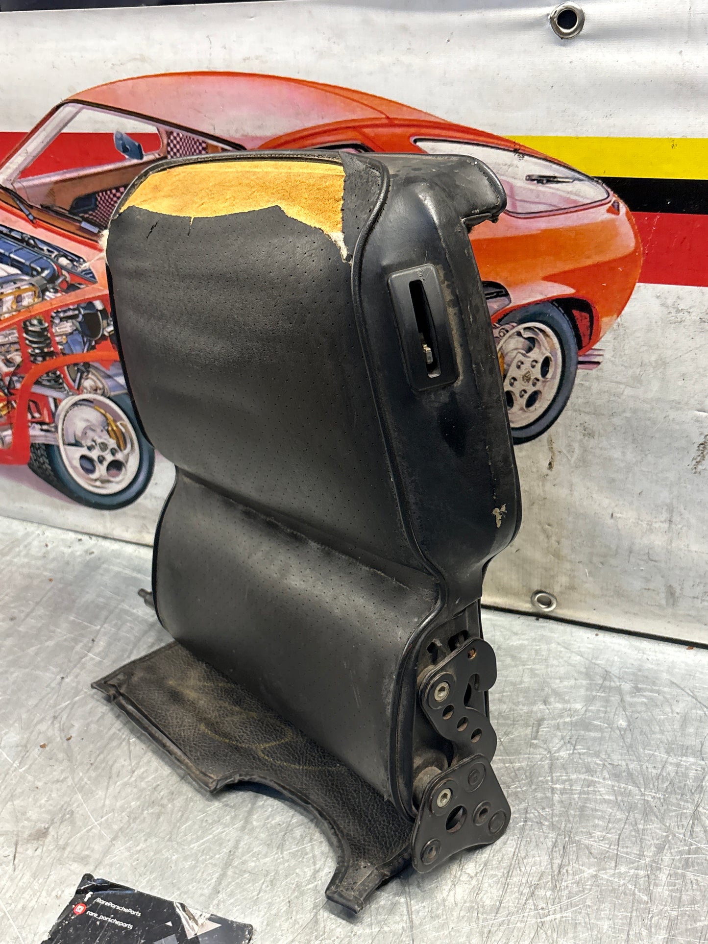 Porsche 928 rear seat backrest, black, used 92852203752