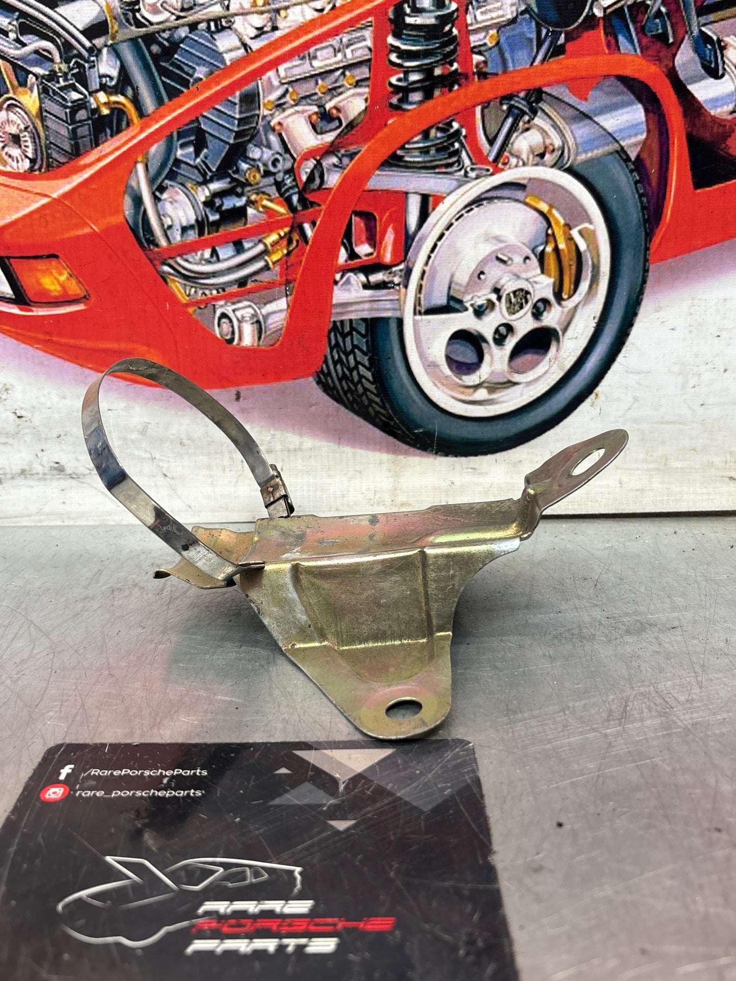 Porsche 928 78-84 power steering reservoir bracket, used 92834733300