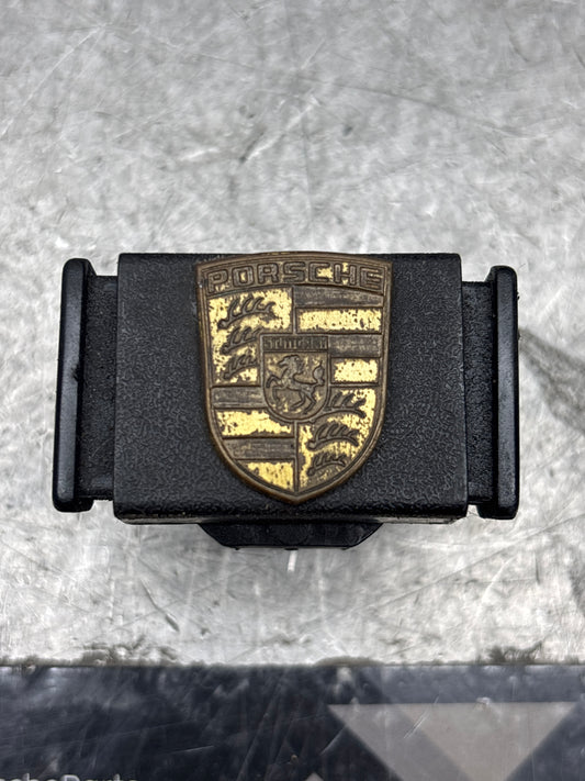 Porsche 924/944 black glove box lock with badge 477857133 used immaculate