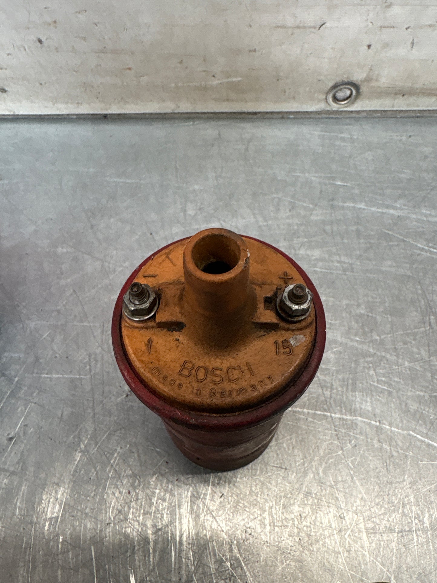 Porsche 924 Bosch red ignition coil, used 0221119030