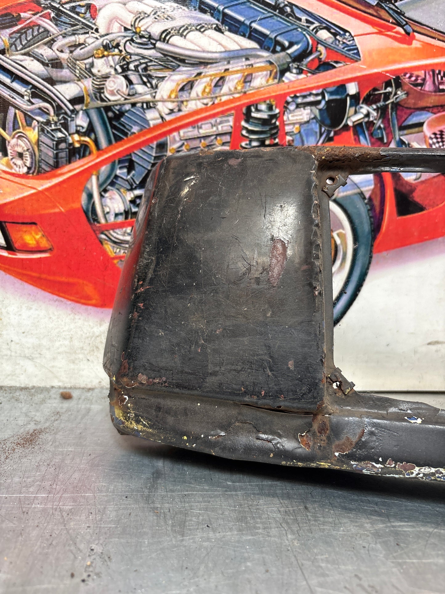 Porsche 914 front bumper, used 91450591010 / 91450500910