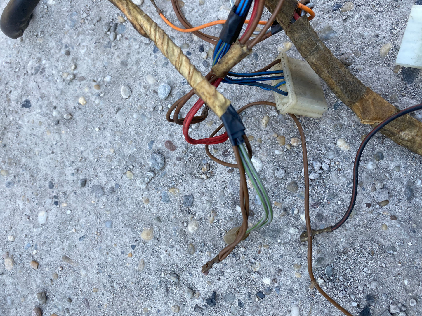 Porsche 924 1976 interior complete wiring loom LHD 477971050