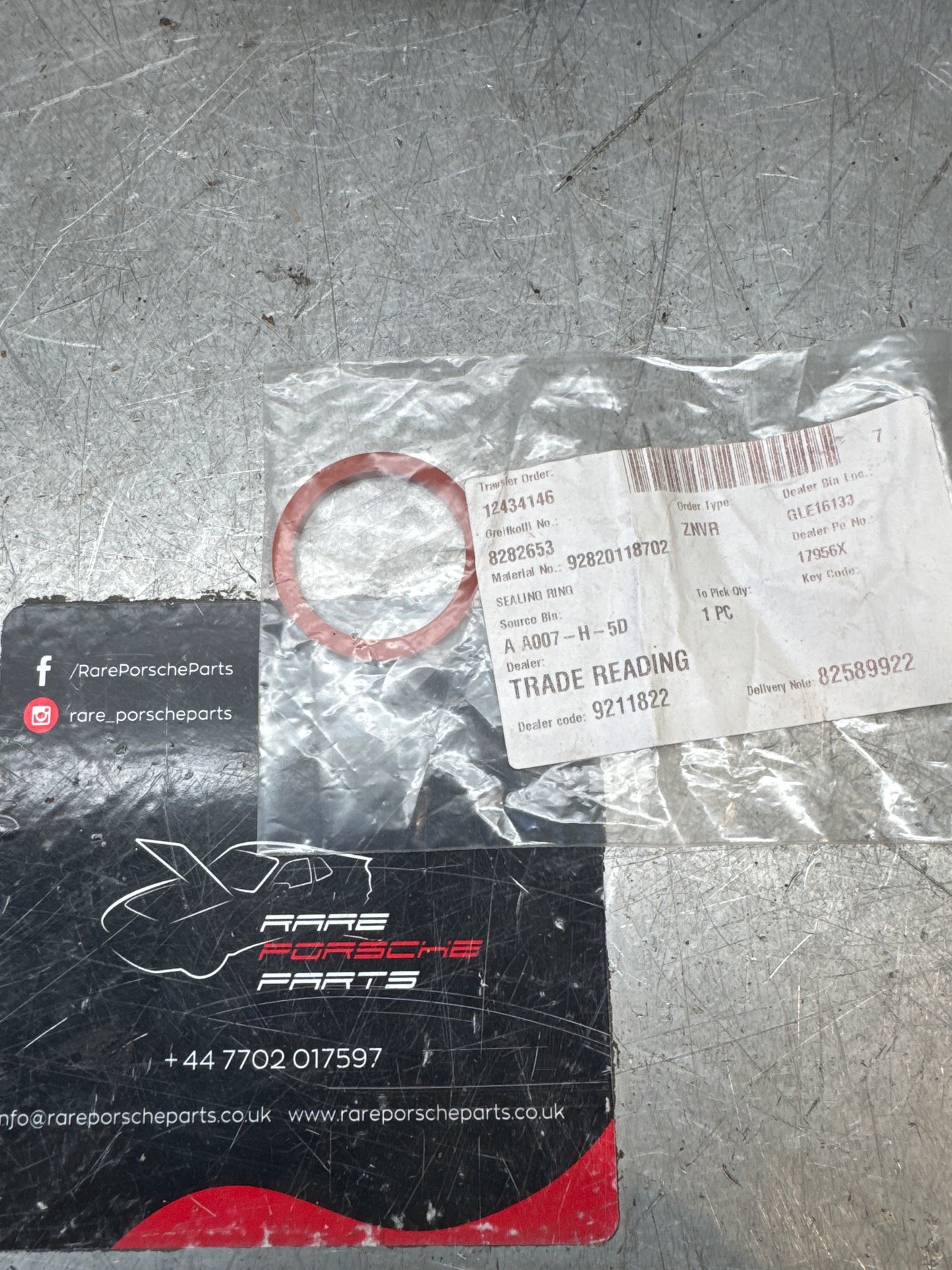 Porsche 924 944 928 sealing ring