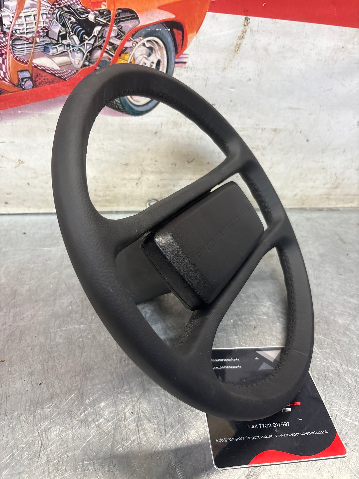 Porsche 928 steering wheel 92834708402, refurbished
