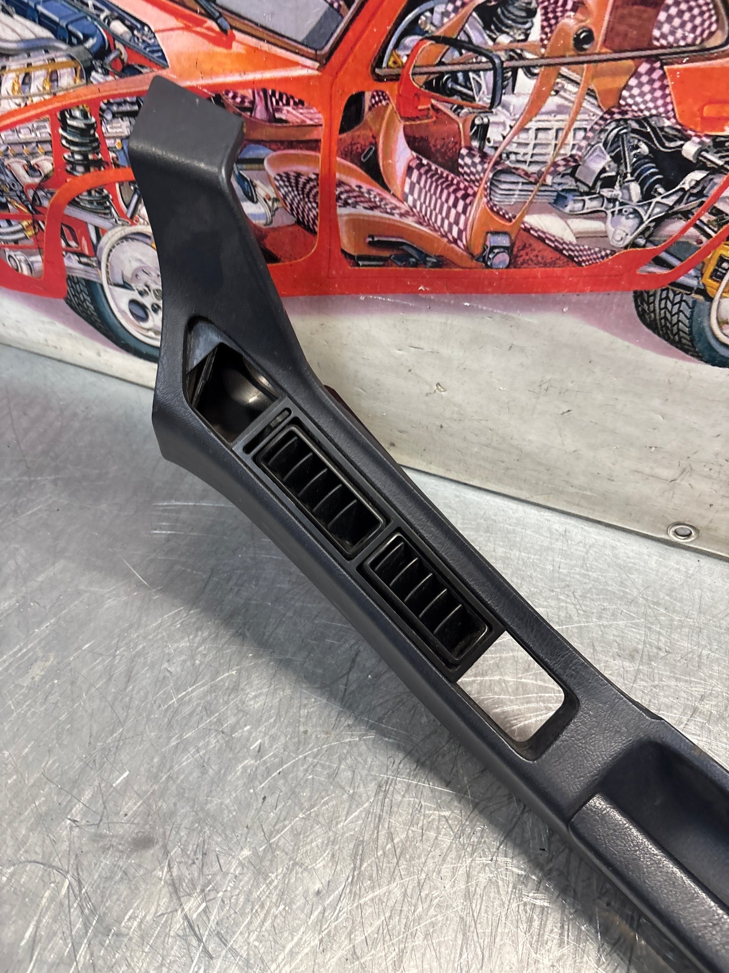 Porsche 928 marine blue door armrest, right, off side, 92855510203, used