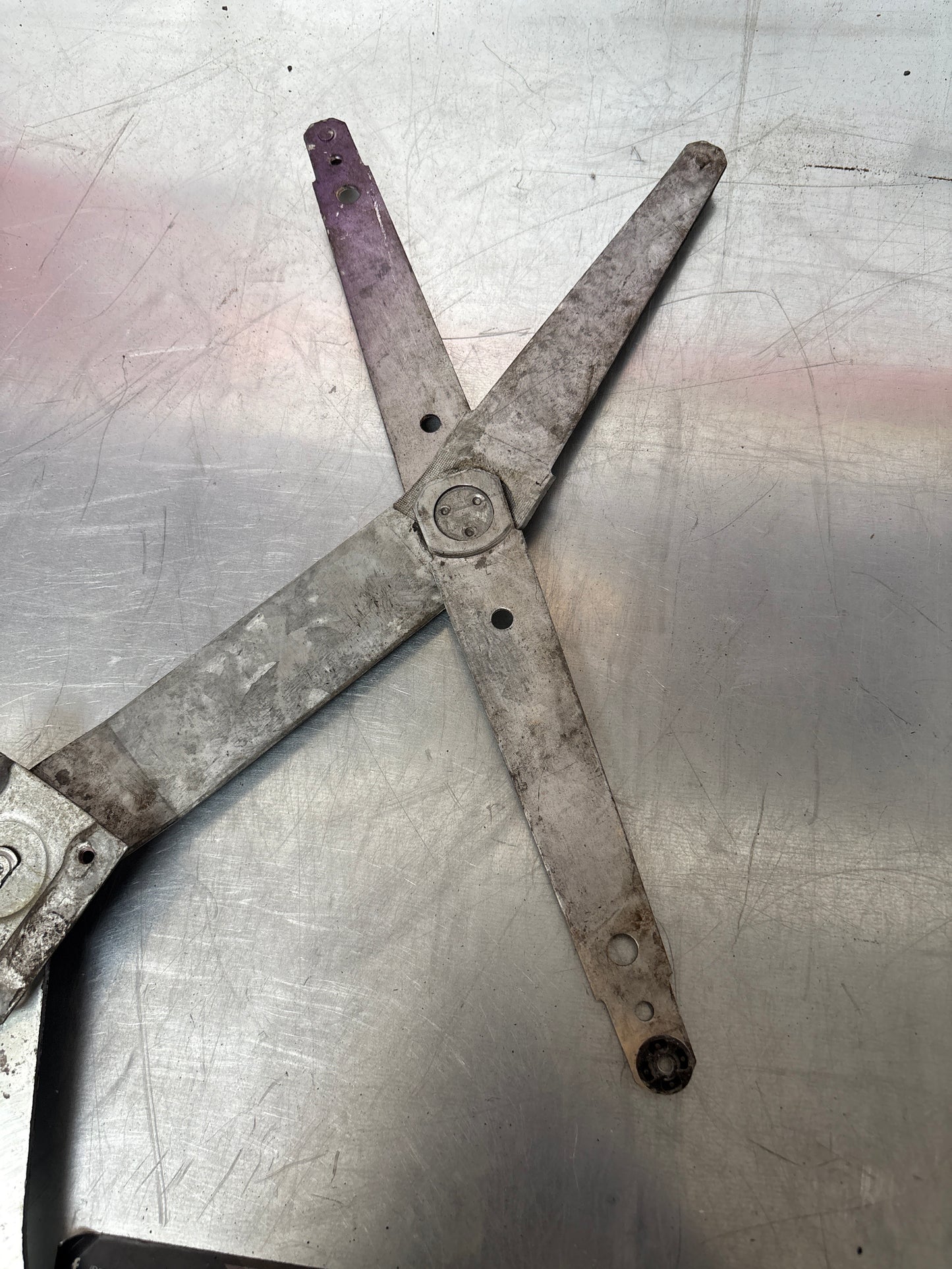 Porsche 924 944 Manual window regulator, used, left 477837441A